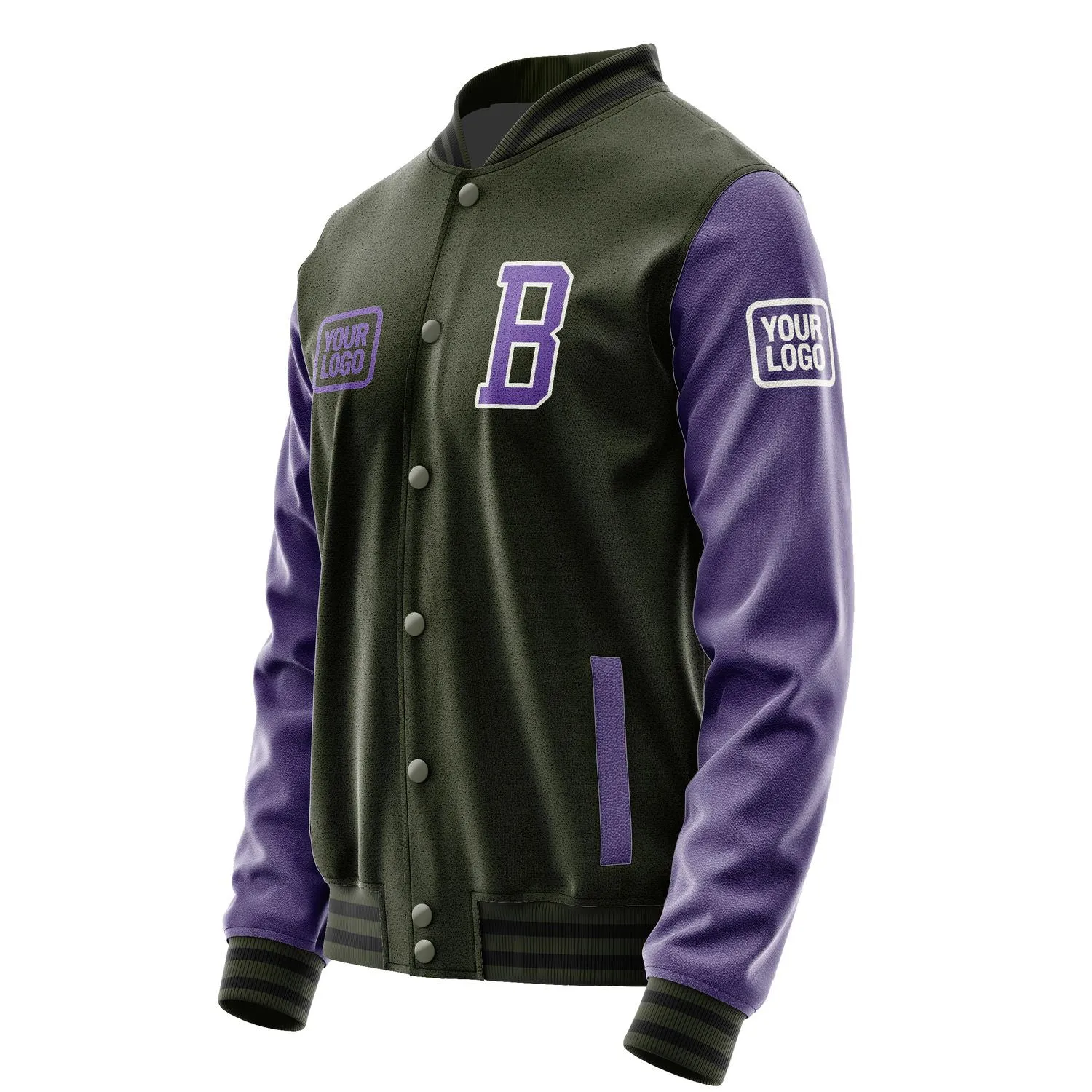Custom Olive Light Purple Jacket sold by Tailorly product image thumbnail 3