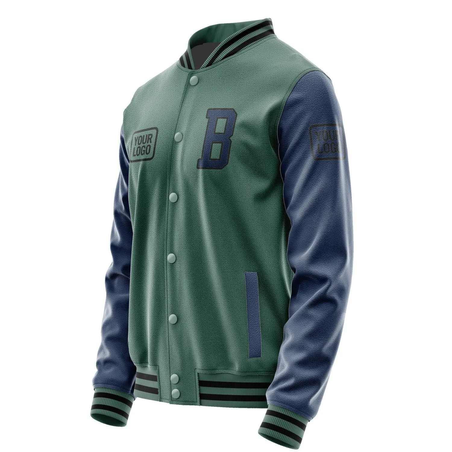 Custom Blue Green Blue Jacket sold by Tailorly product image thumbnail 3