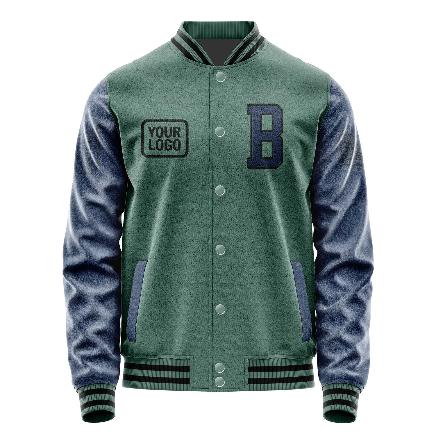 Custom Blue Green Blue Jacket sold by Tailorly product image thumbnail 2
