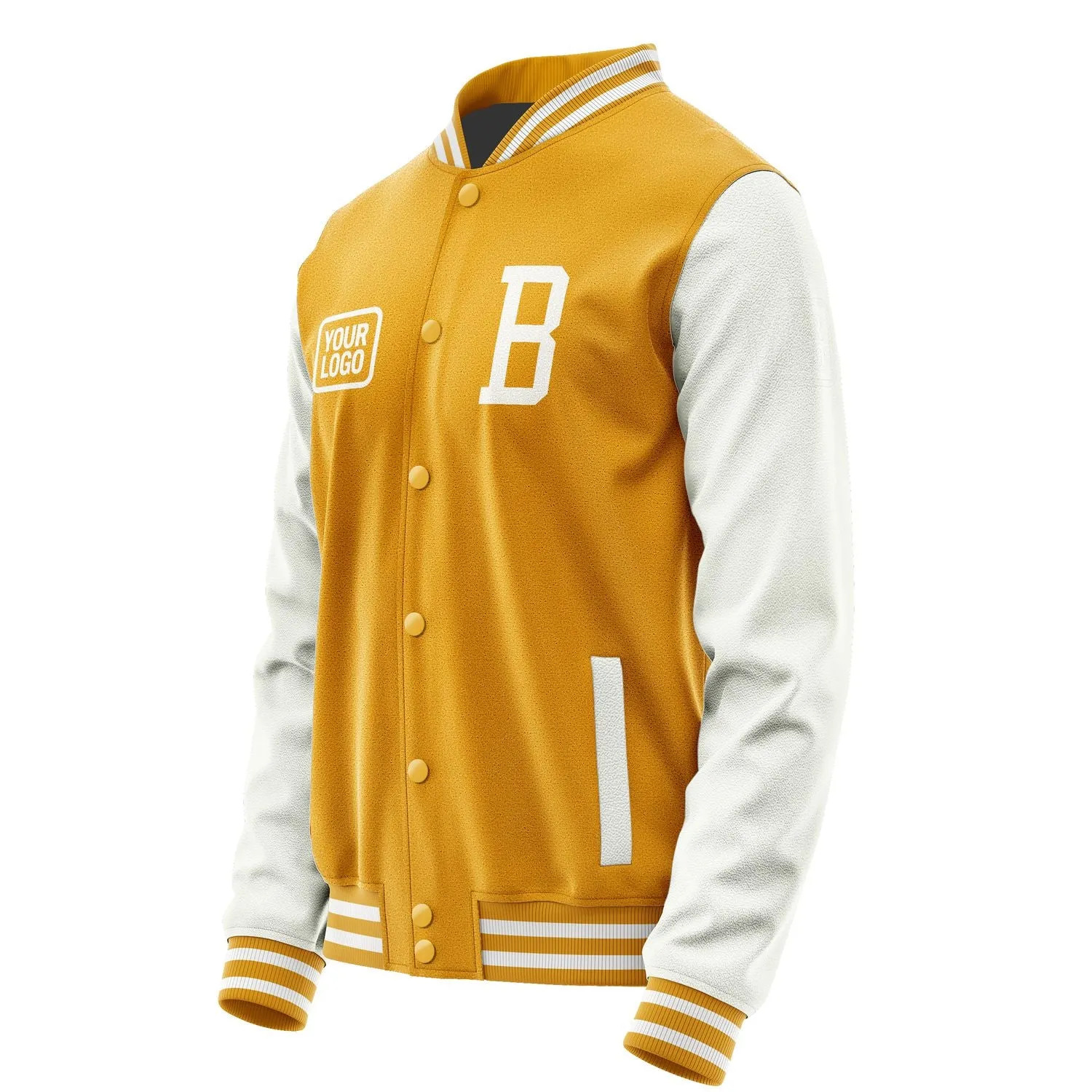 Custom Yellow White Jacket sold by Tailorly product image thumbnail 3