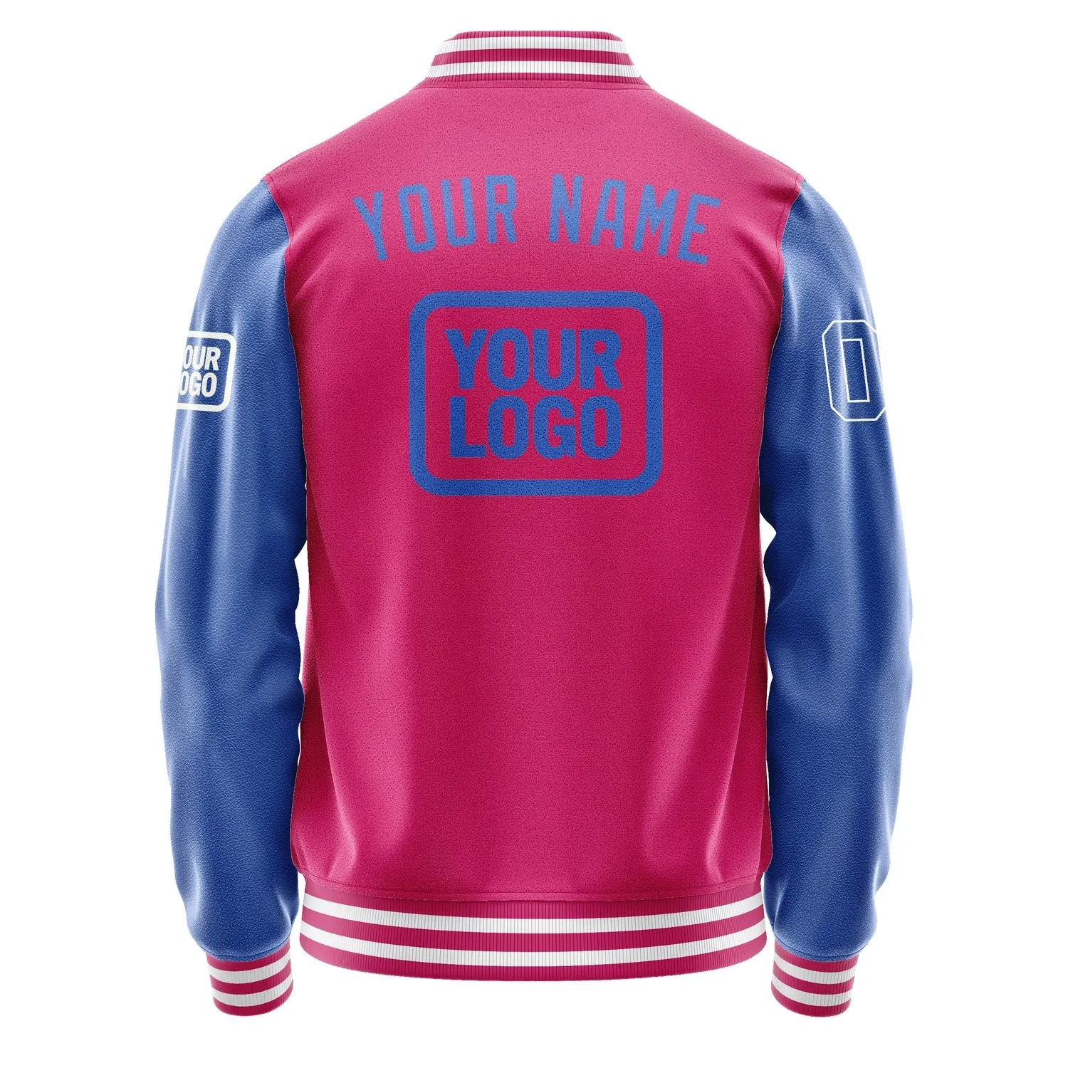 Custom Pink Sky Blue Jacket sold by Tailorly product image thumbnail 4