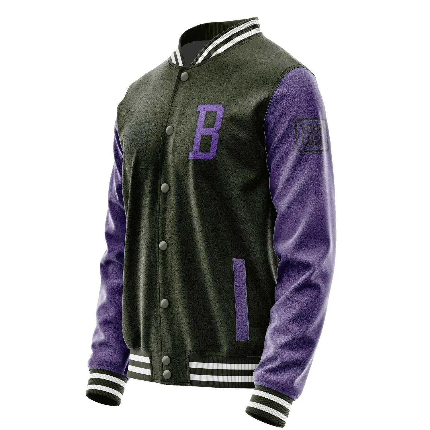 Custom Olive Light Purple Jacket sold by Tailorly product image thumbnail 3