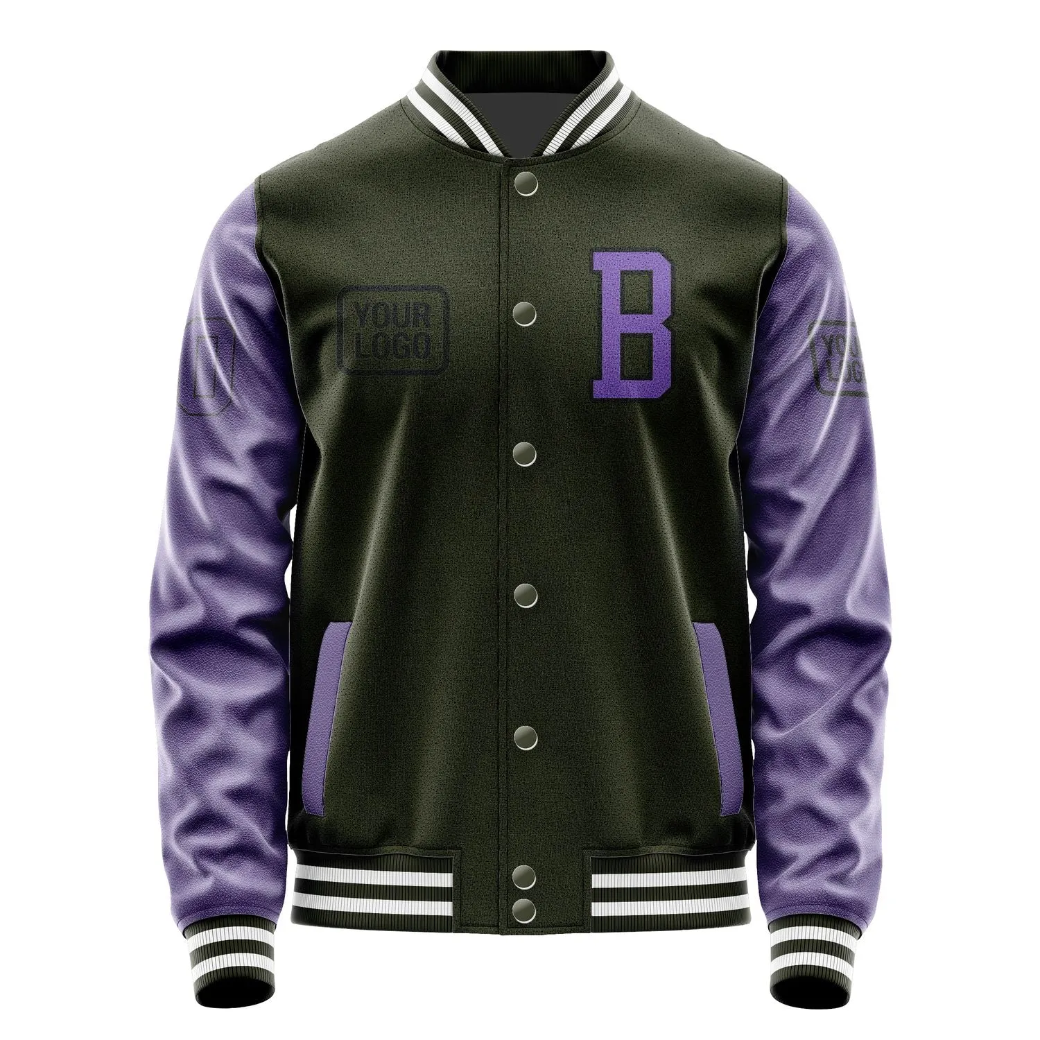 Custom Olive Light Purple Jacket sold by Tailorly product image thumbnail 2