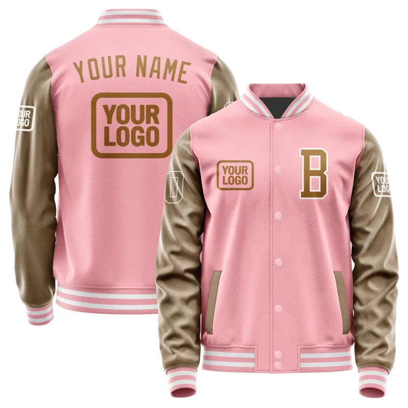 Custom Light Pink Khaki Jacket sold by Tailorly