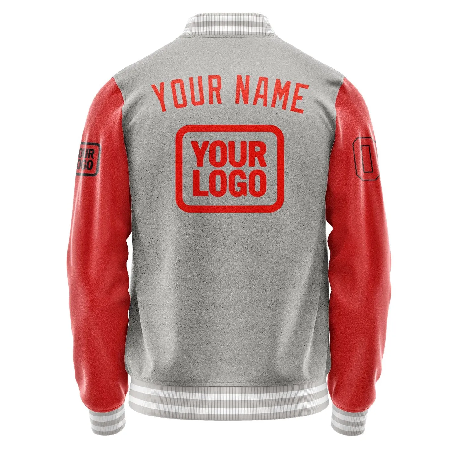 Custom Gray Orange Red Jacket sold by Tailorly product image thumbnail 4