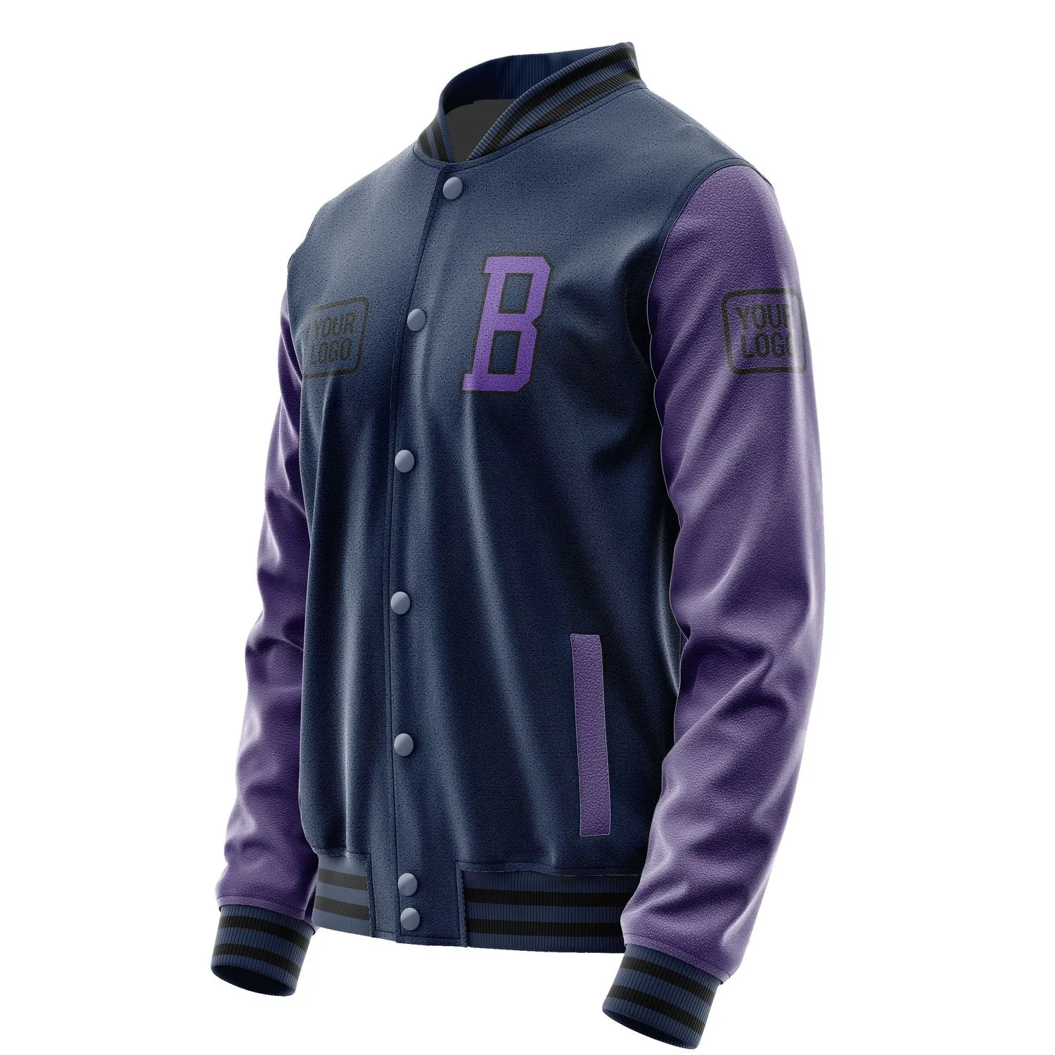 Custom Blue Light Purple Jacket sold by Tailorly product image thumbnail 3