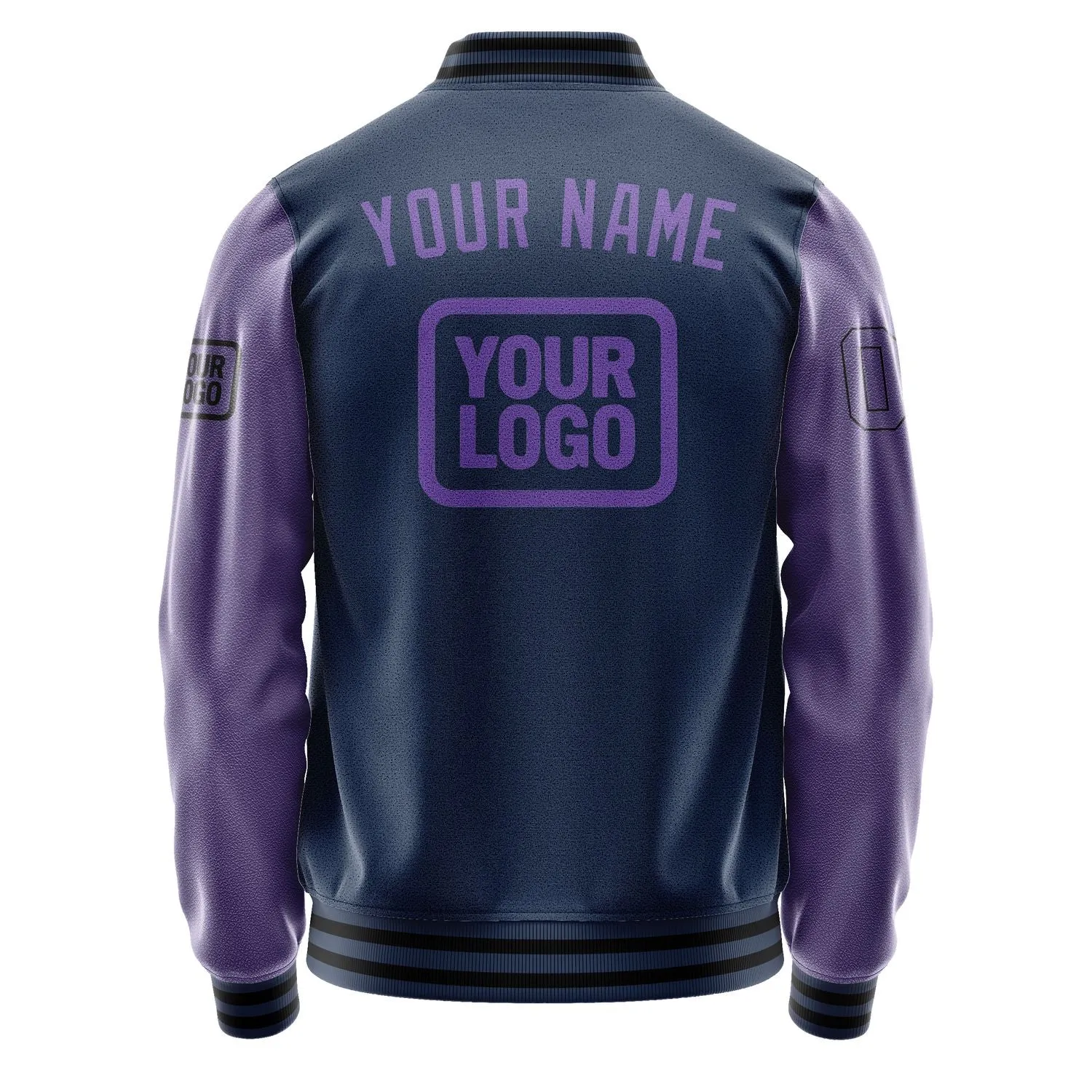 Custom Blue Light Purple Jacket sold by Tailorly product image thumbnail 4