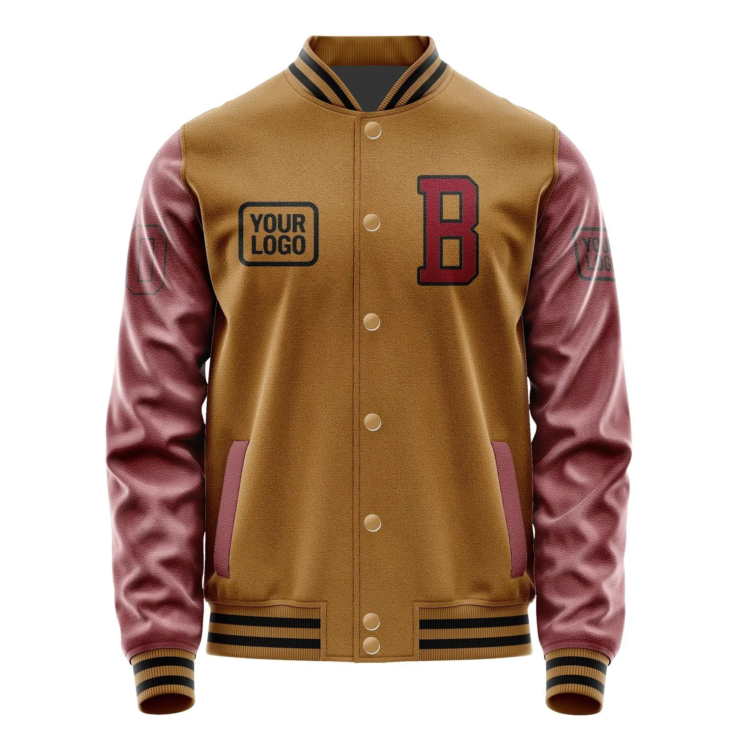 Custom Khaki Crimson Red Jacket sold by Tailorly product image thumbnail 2