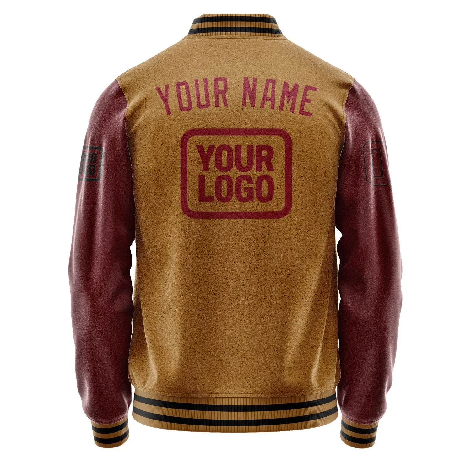 Custom Khaki Crimson Red Jacket sold by Tailorly product image thumbnail 4