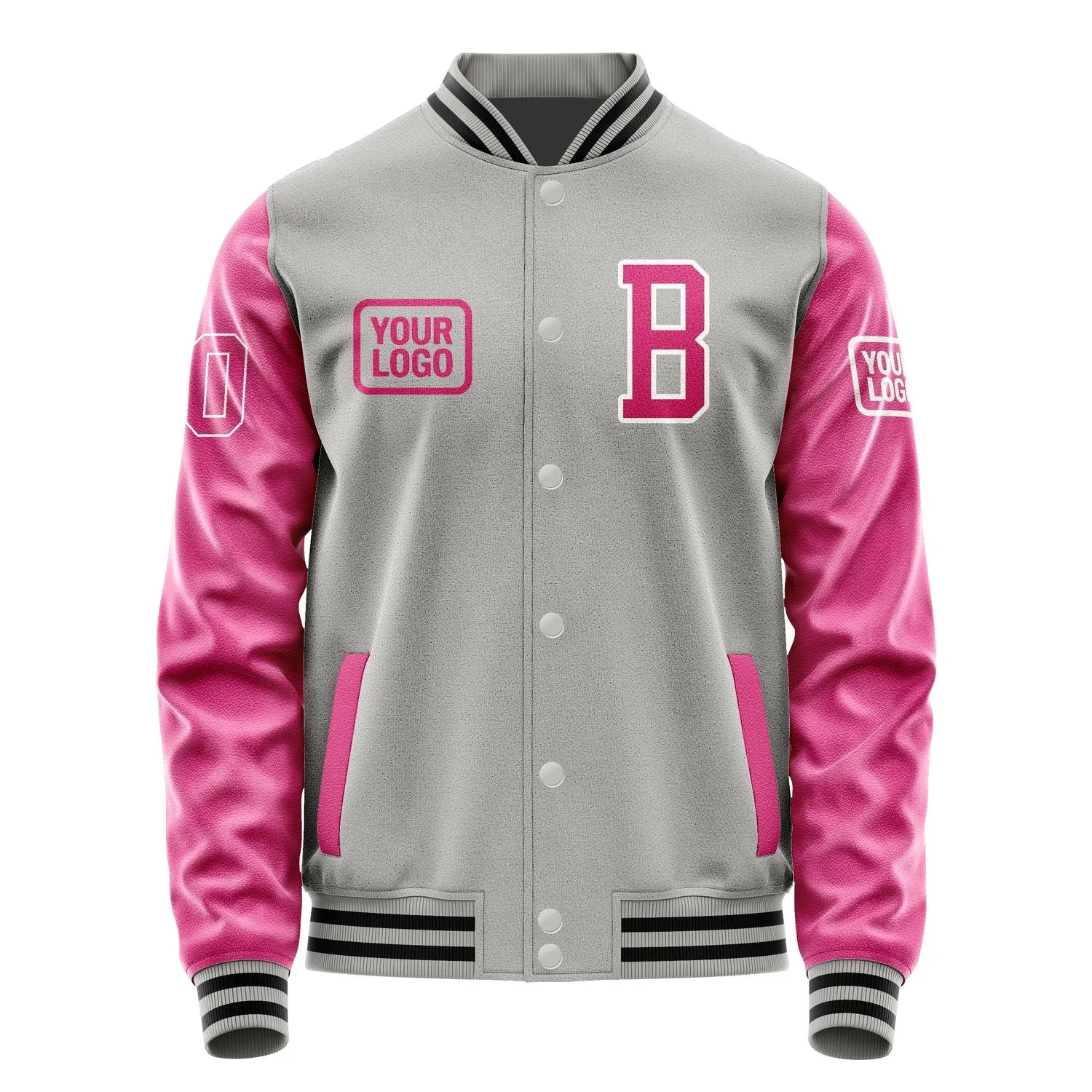 Custom Gray Pink Jacket sold by Tailorly product image thumbnail 2