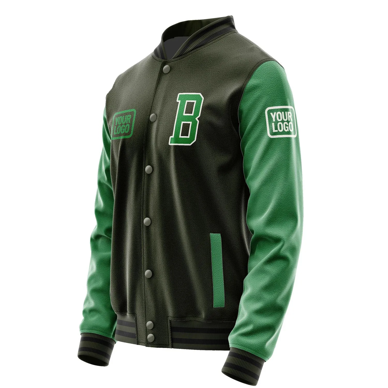 Custom Olive Emerald Green Jacket sold by Tailorly product image thumbnail 3