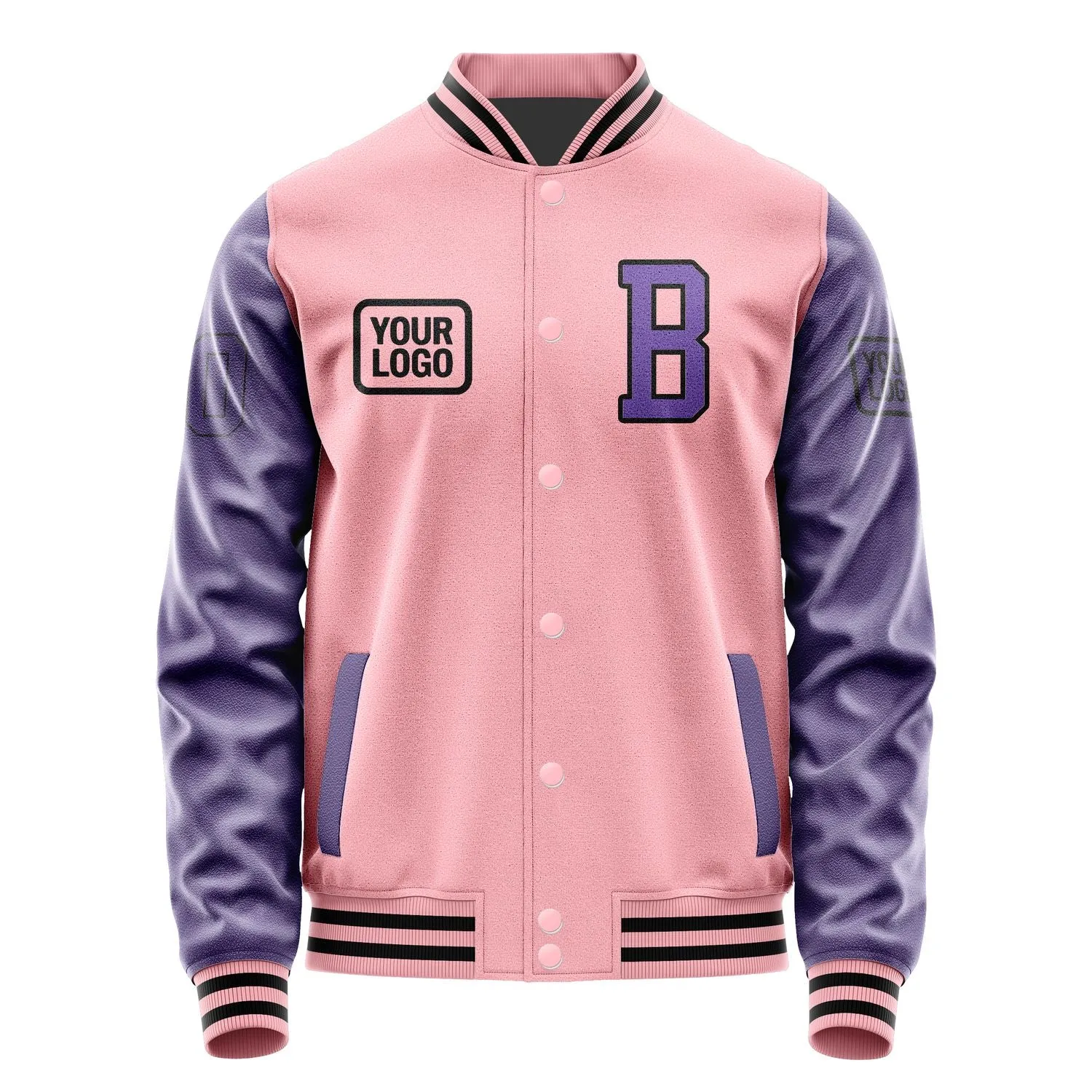 Custom Light Pink Light Purple Jacket sold by Tailorly product image thumbnail 2