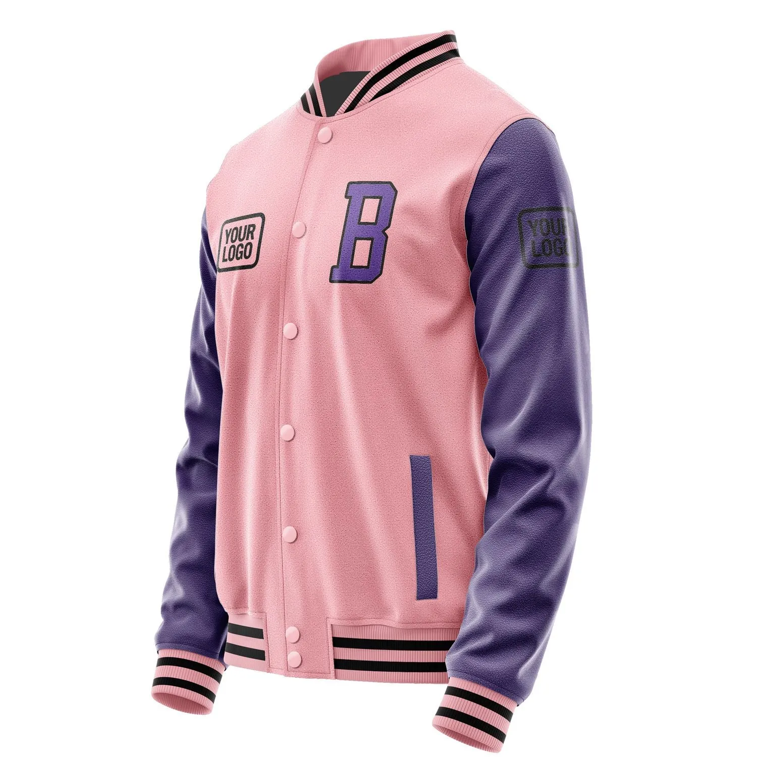 Custom Light Pink Light Purple Jacket sold by Tailorly product image thumbnail 3