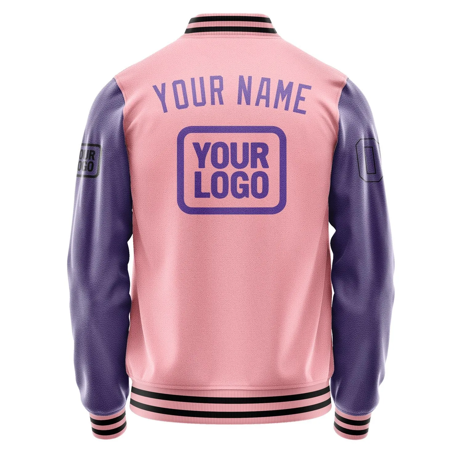 Custom Light Pink Light Purple Jacket sold by Tailorly product image thumbnail 4