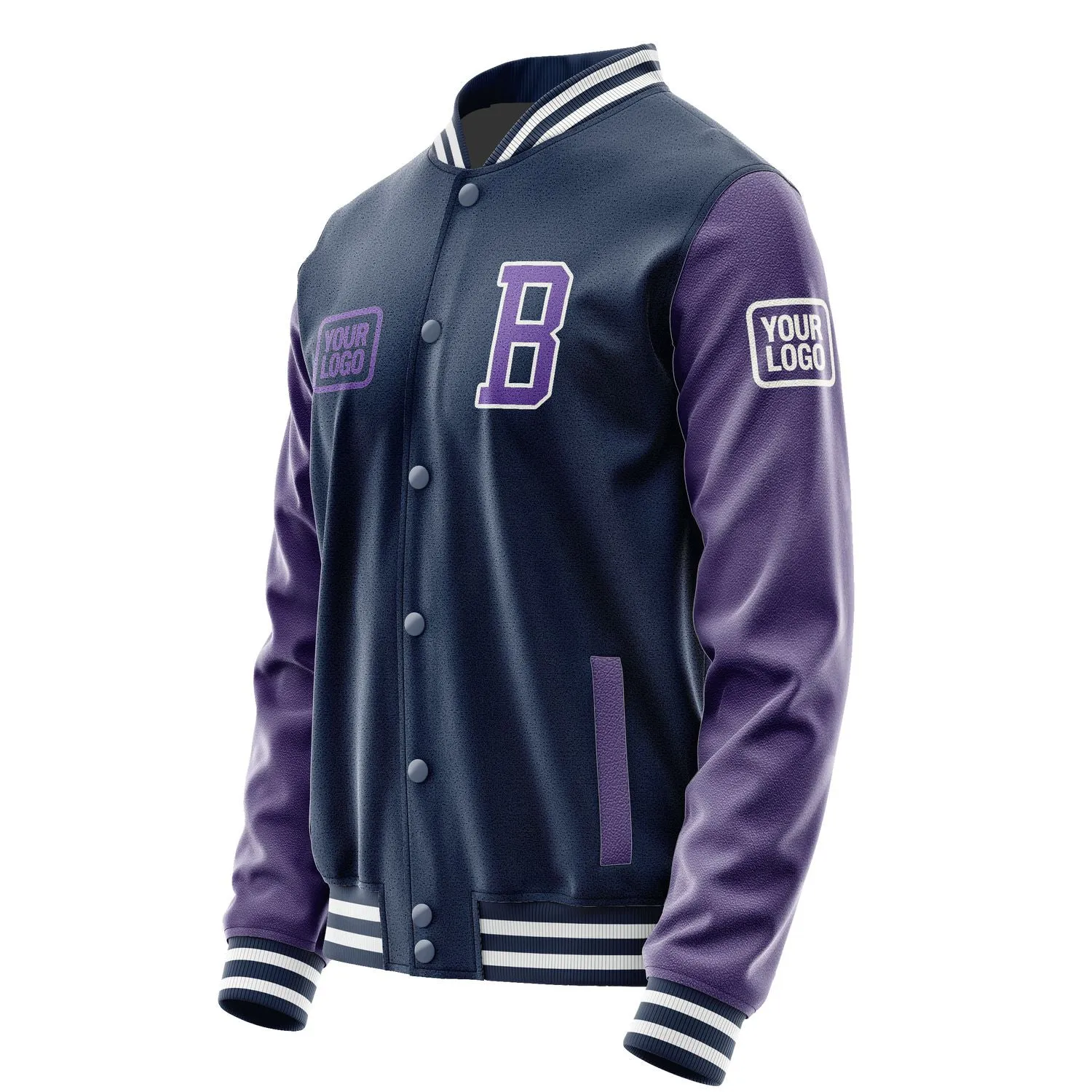 Custom Blue Light Purple Jacket sold by Tailorly product image thumbnail 3
