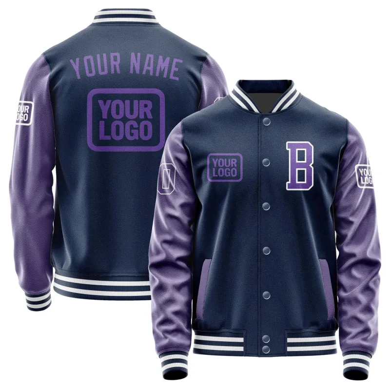 Custom Blue Light Purple Jacket sold by Tailorly