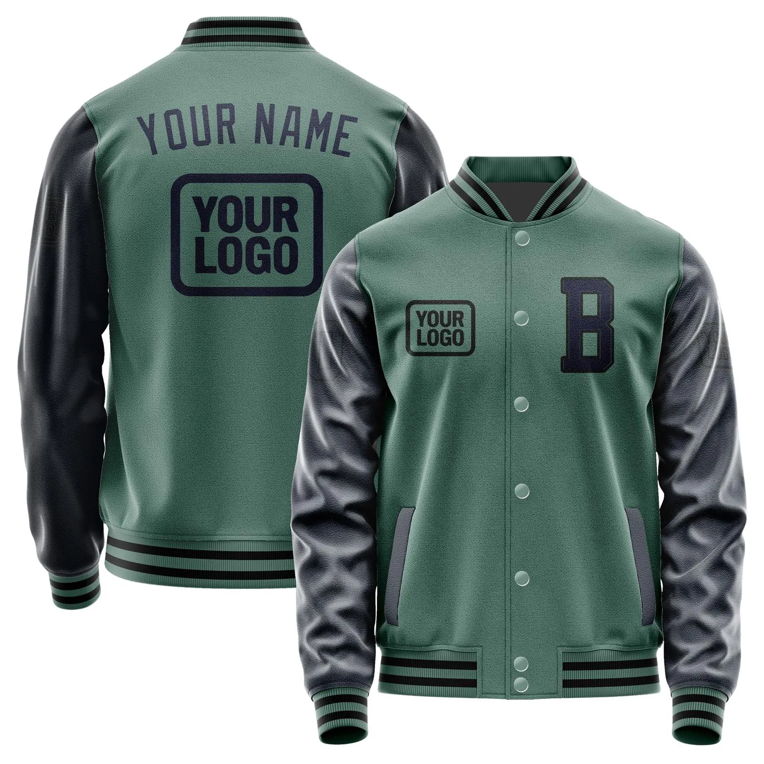 Custom Blue Green Navy Jacket sold by Tailorly