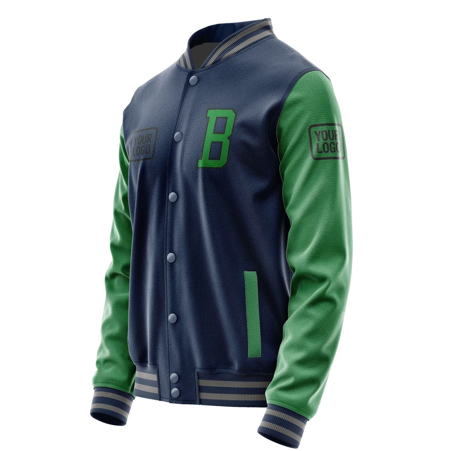 Custom Blue Emerald Green Jacket sold by Tailorly product image thumbnail 3