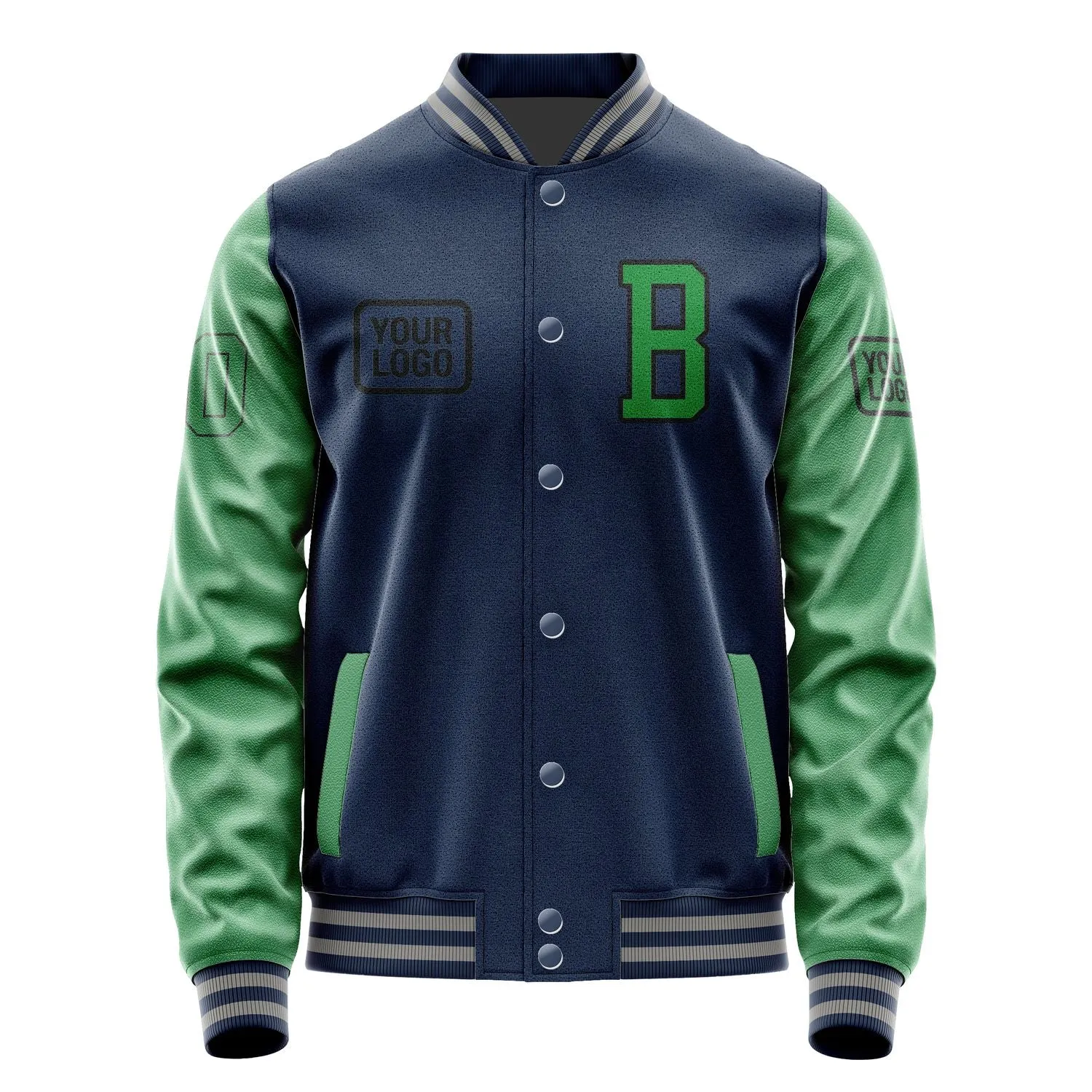 Custom Blue Emerald Green Jacket sold by Tailorly product image thumbnail 2
