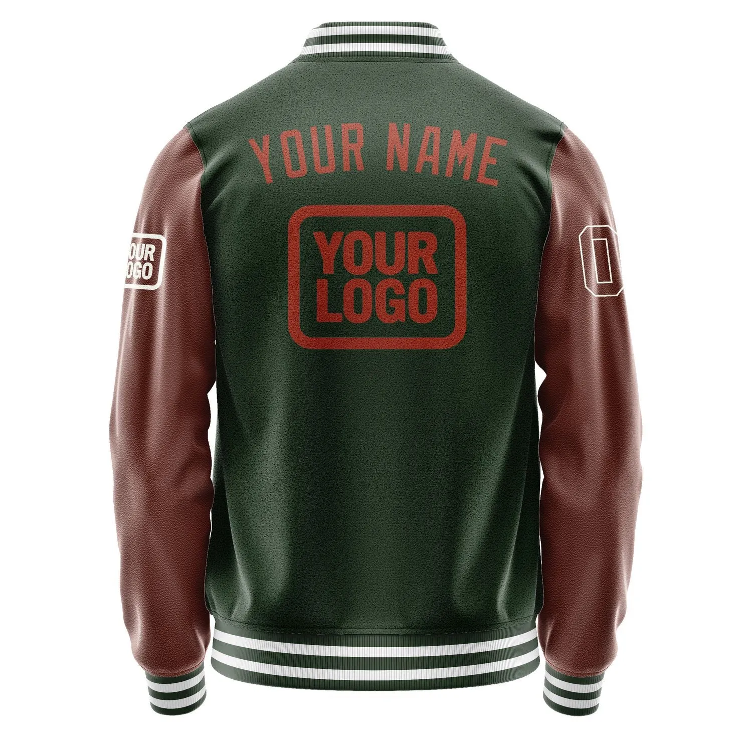 Custom Dark Green Coral Red Jacket sold by Tailorly product image thumbnail 4