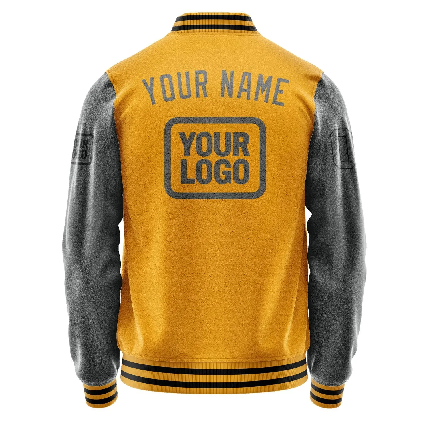 Custom Yellow Dark Grey Jacket sold by Tailorly product image thumbnail 4
