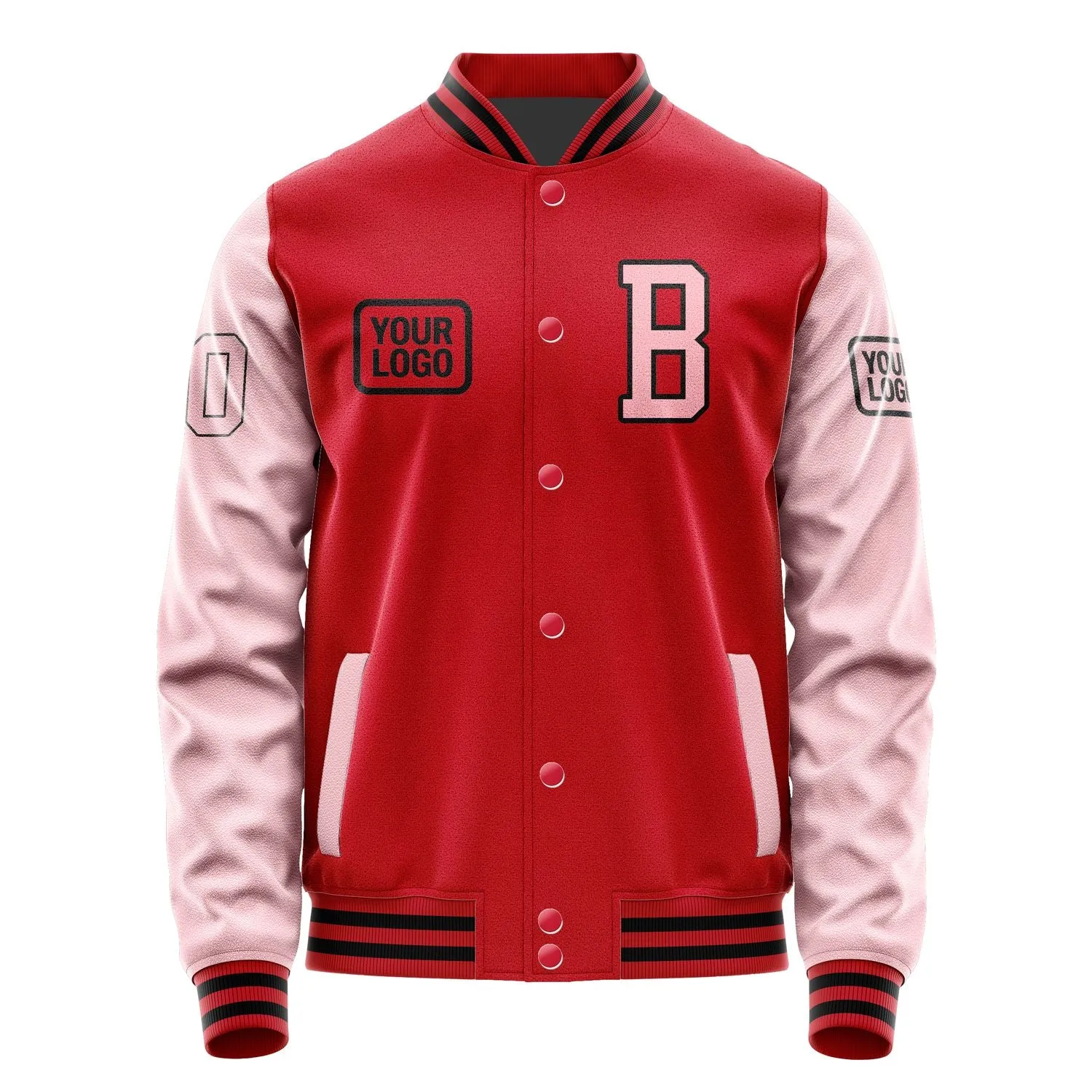 Custom Red Light Pink Jacket sold by Tailorly product image thumbnail 2