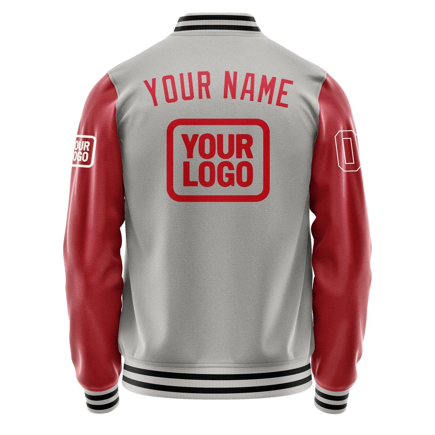 Custom Gray Red Jacket sold by Tailorly product image thumbnail 4