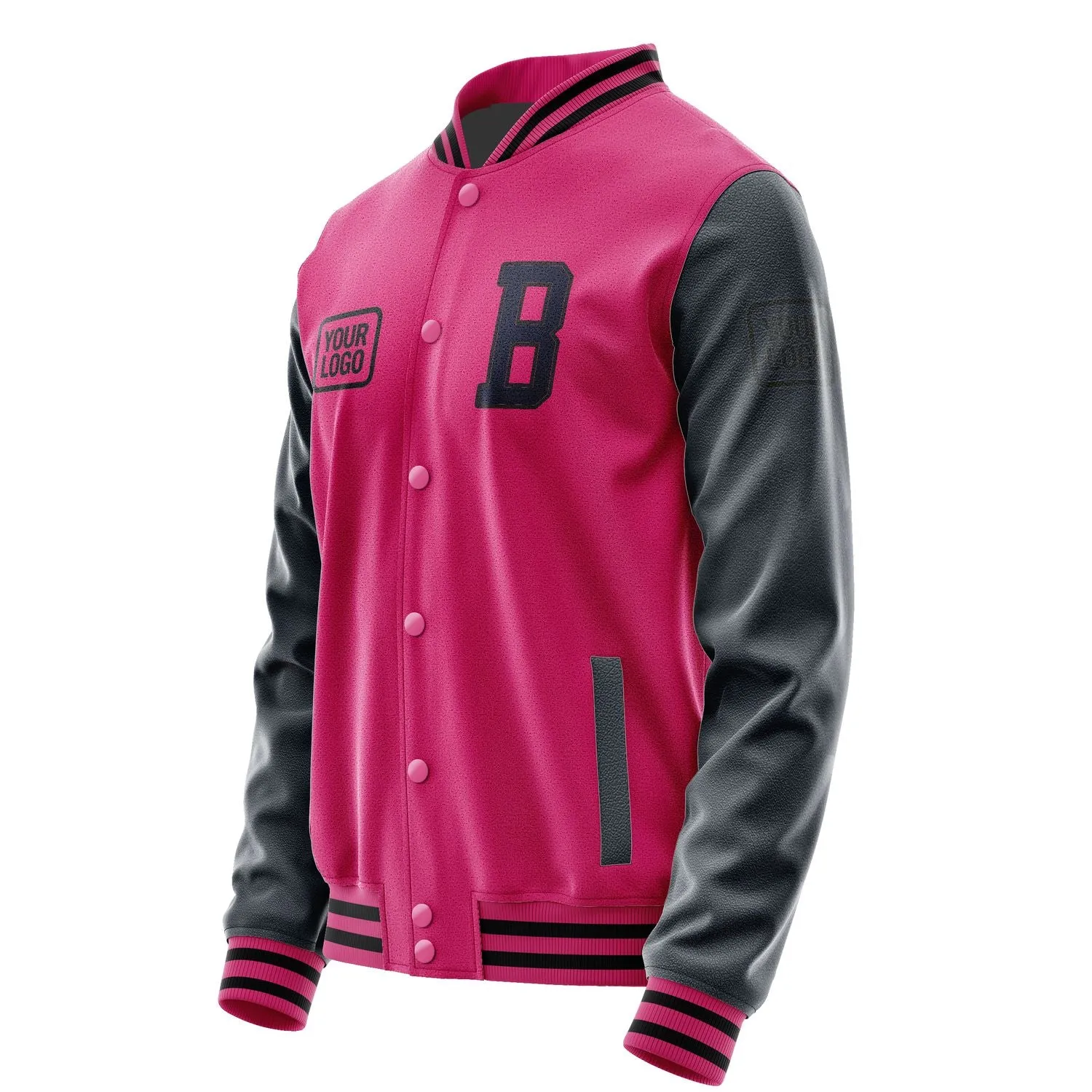 Custom Pink Navy Jacket sold by Tailorly product image thumbnail 3