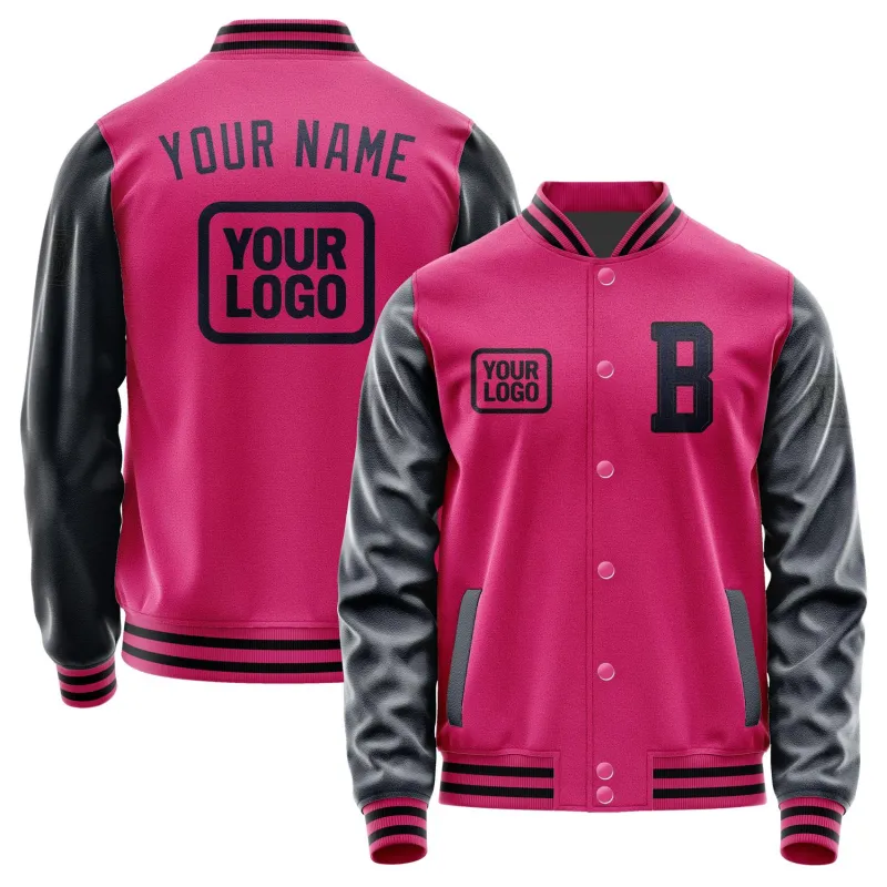 Custom Pink Navy Jacket sold by Tailorly