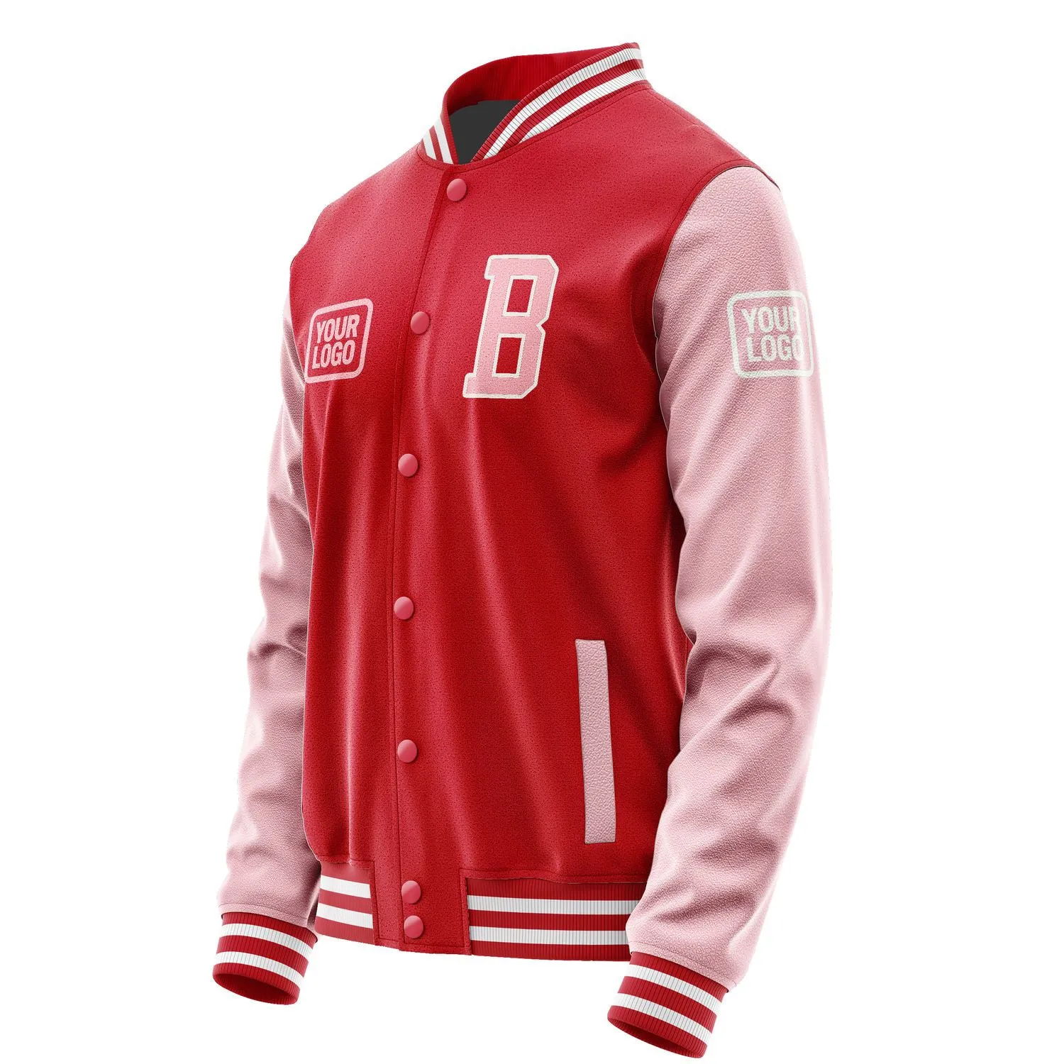 Custom Red Light Pink Jacket sold by Tailorly product image thumbnail 3