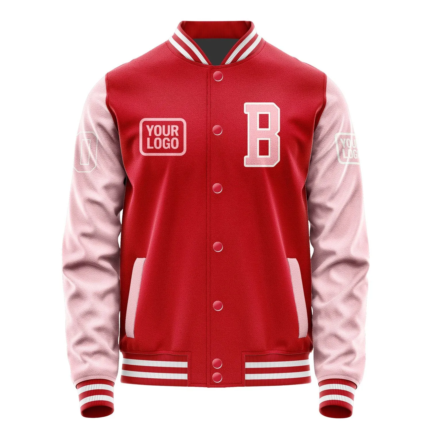Custom Red Light Pink Jacket sold by Tailorly product image thumbnail 2