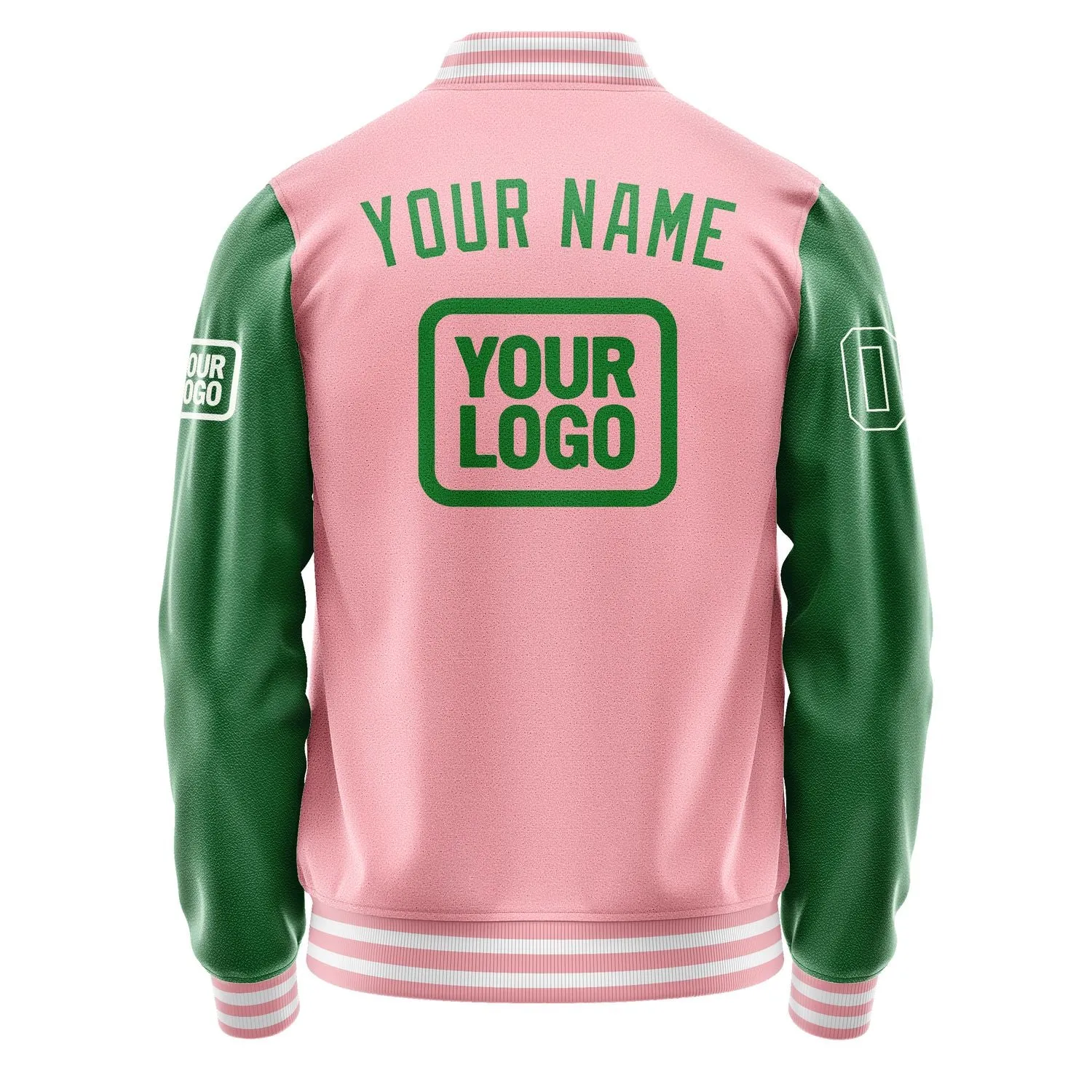 Custom Light Pink Emerald Green Jacket sold by Tailorly product image thumbnail 4