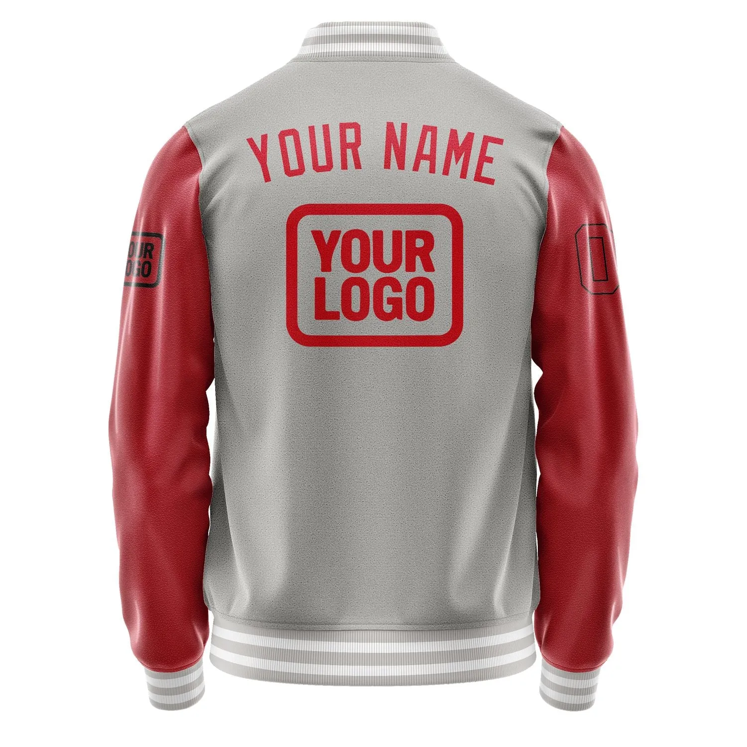 Custom Gray Red Jacket sold by Tailorly product image thumbnail 4