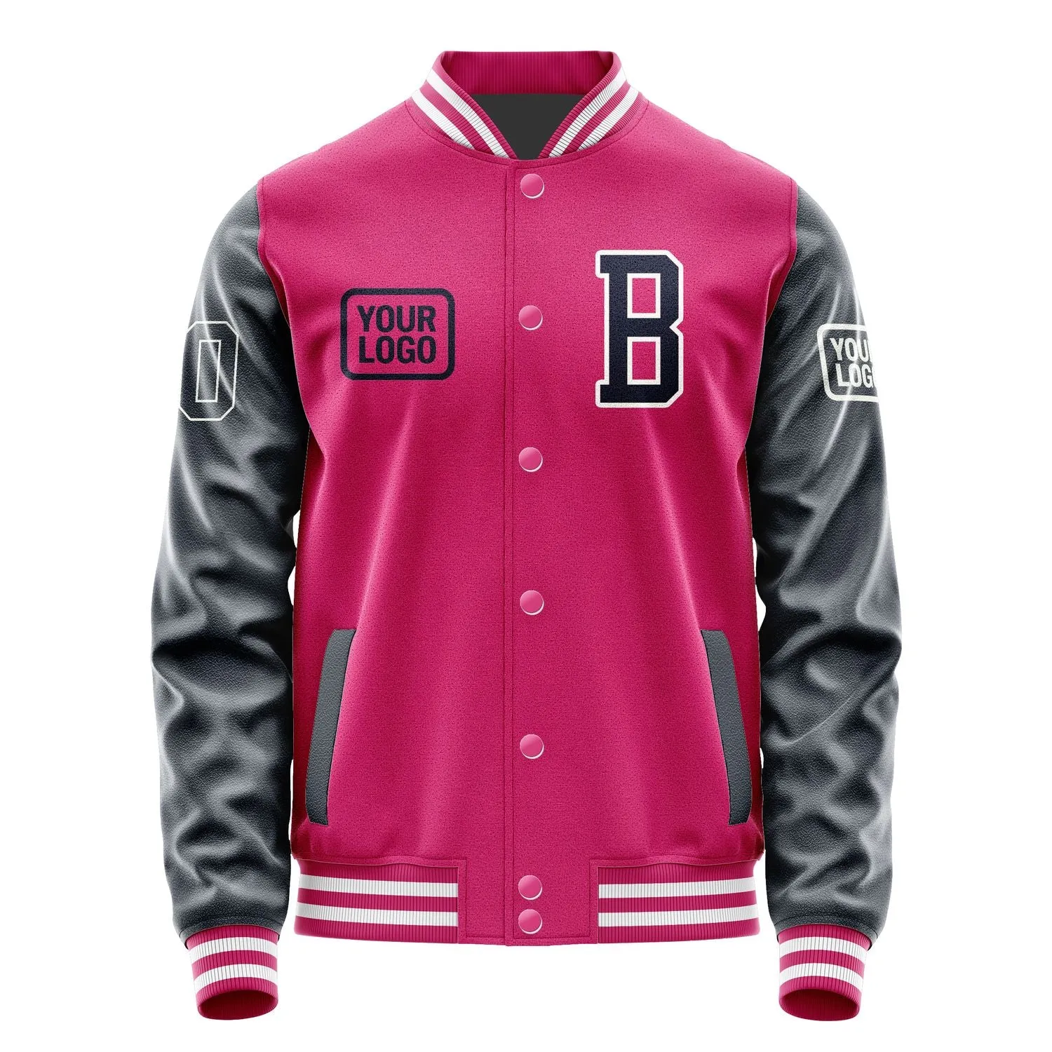 Custom Pink Navy Jacket sold by Tailorly product image thumbnail 2