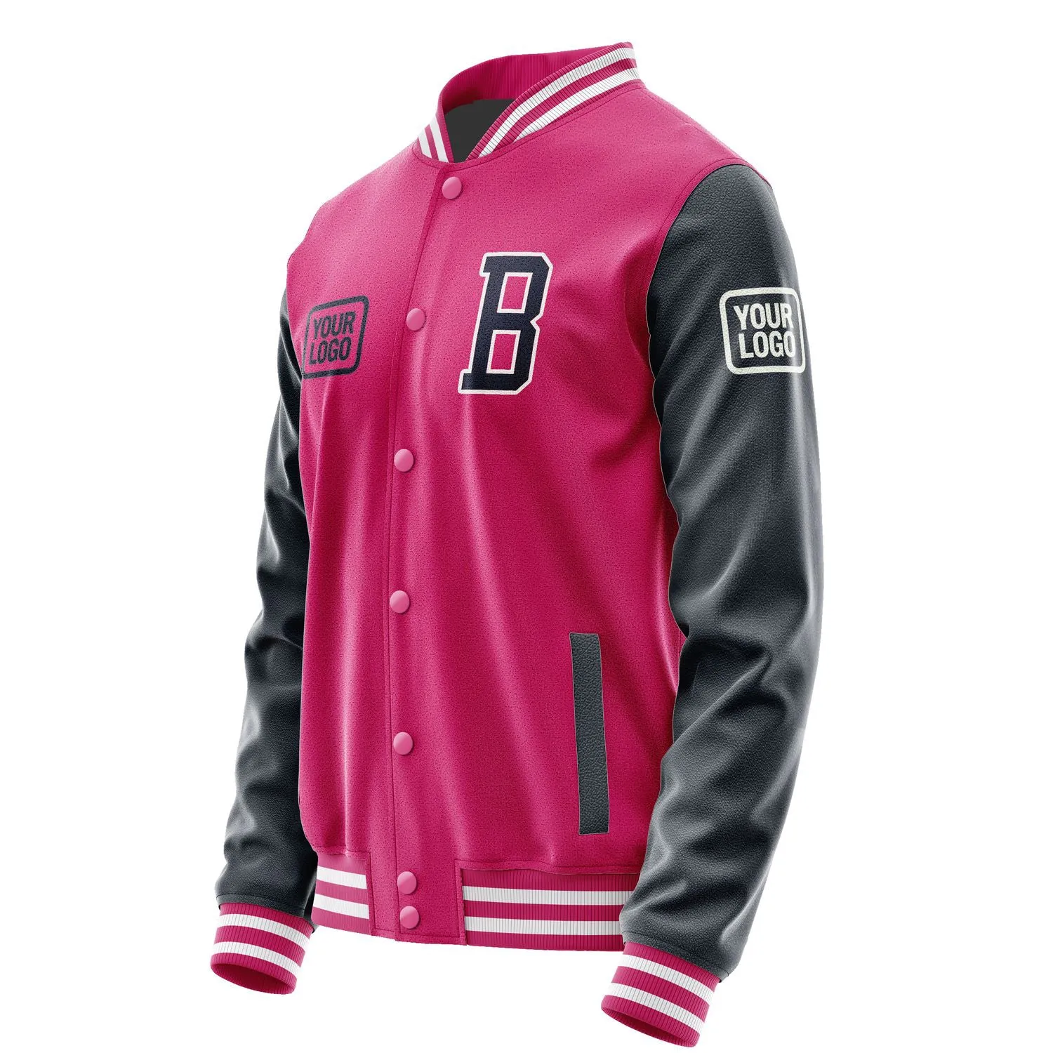 Custom Pink Navy Jacket sold by Tailorly product image thumbnail 3