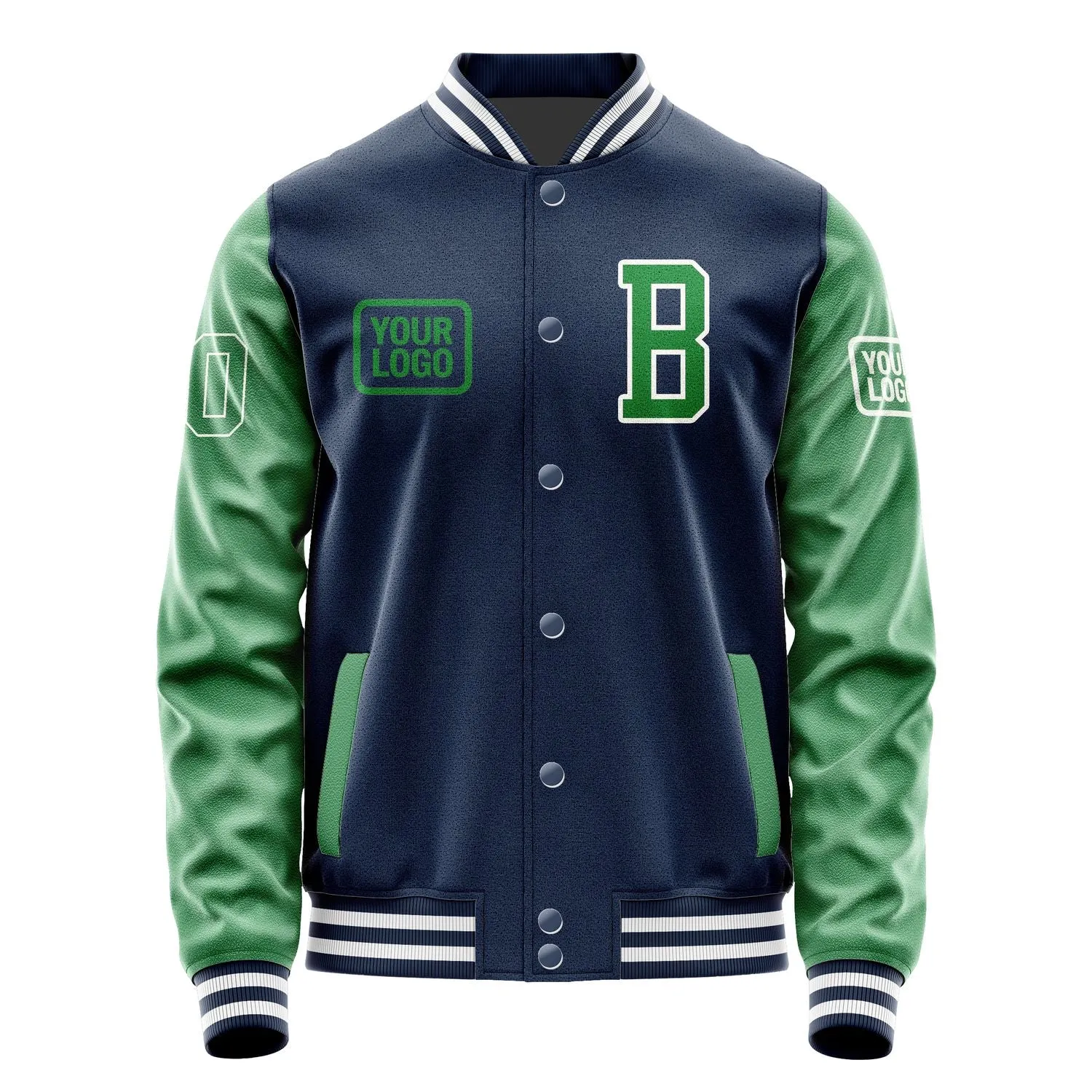 Custom Blue Emerald Green Jacket sold by Tailorly product image thumbnail 2