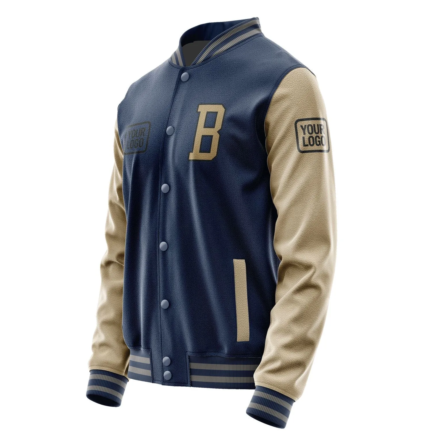 Custom Blue Light Khaki Jacket sold by Tailorly product image thumbnail 3
