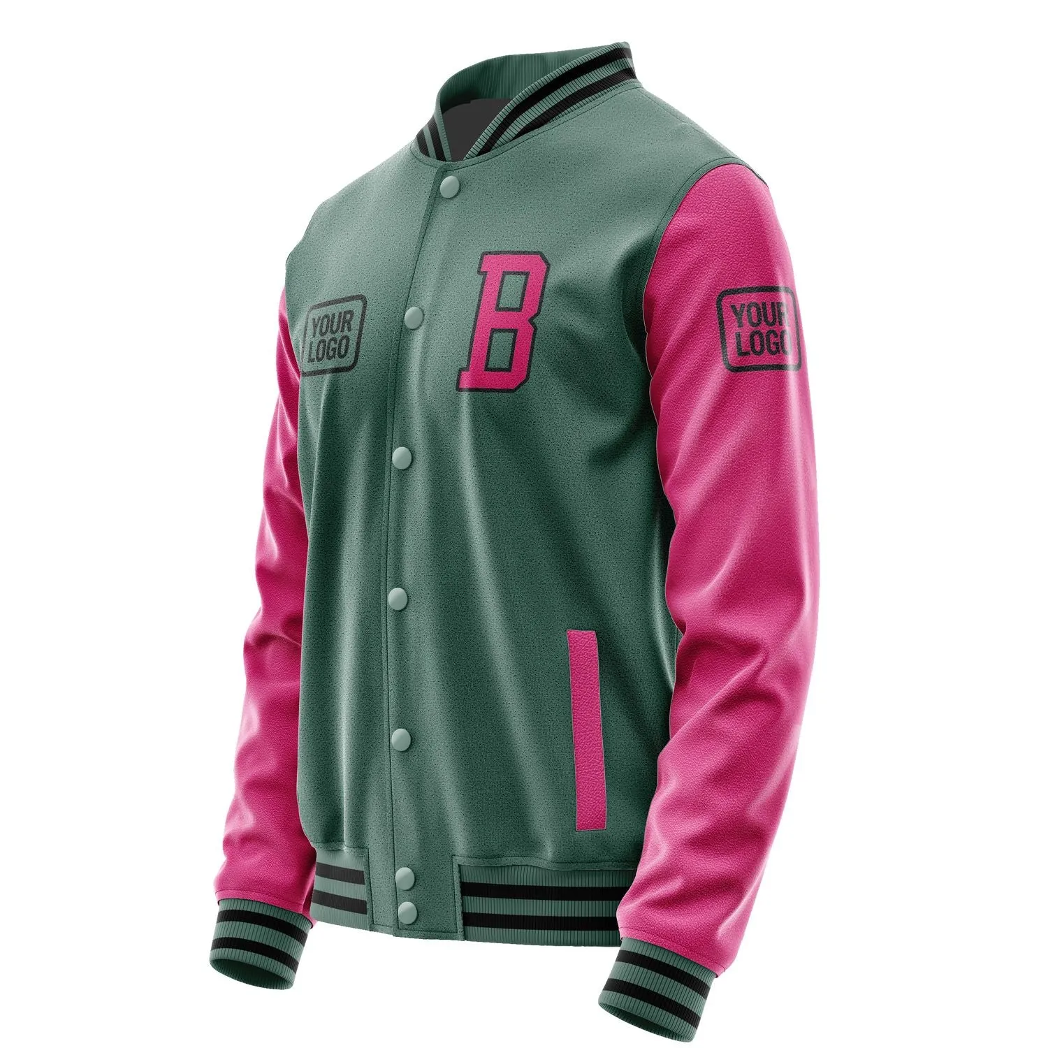 Custom Blue Green Pink Jacket sold by Tailorly product image thumbnail 3