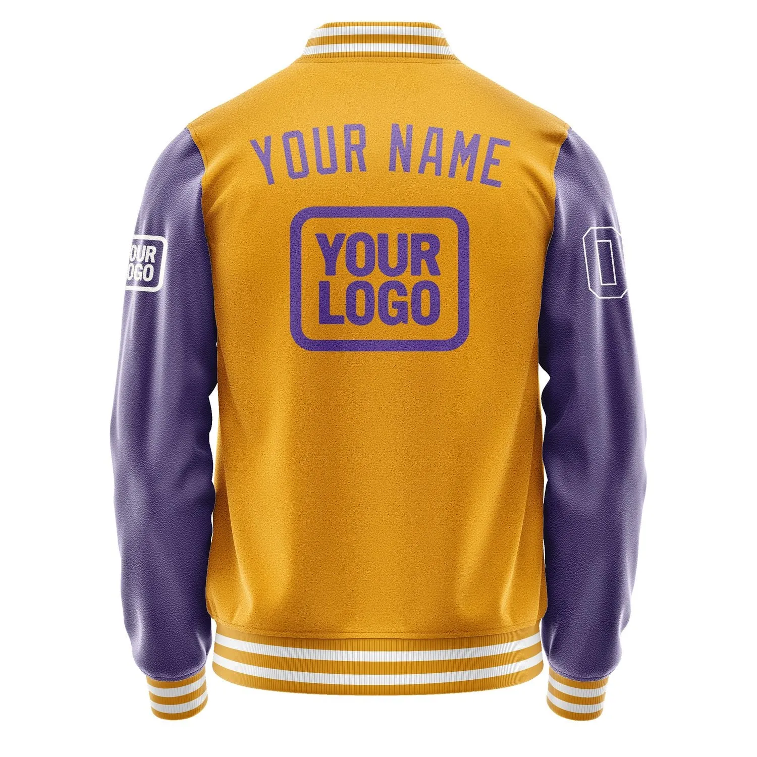 Custom Yellow Light Purple Jacket sold by Tailorly product image thumbnail 4