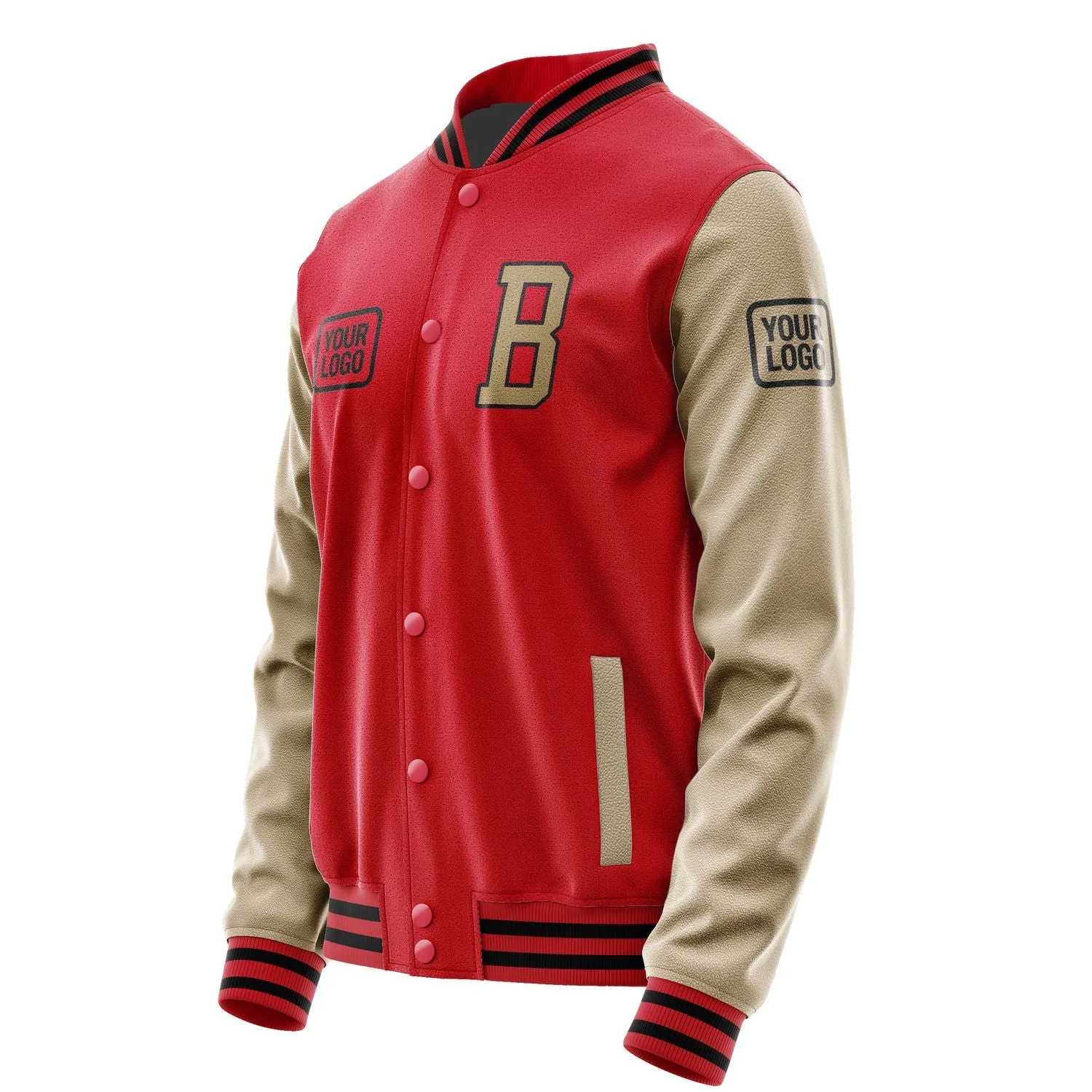 Custom Red Light Khaki Jacket sold by Tailorly product image thumbnail 3