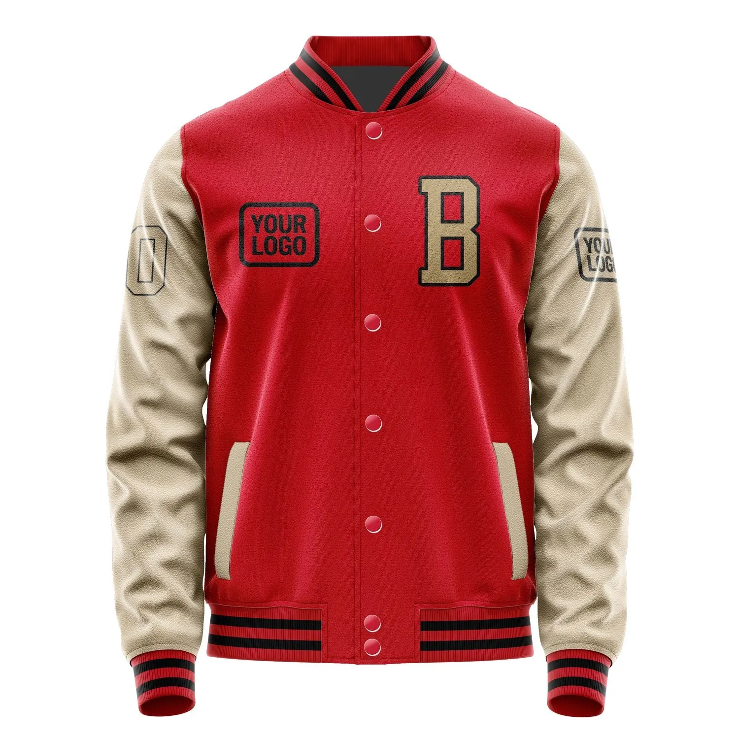 Custom Red Light Khaki Jacket sold by Tailorly product image thumbnail 2