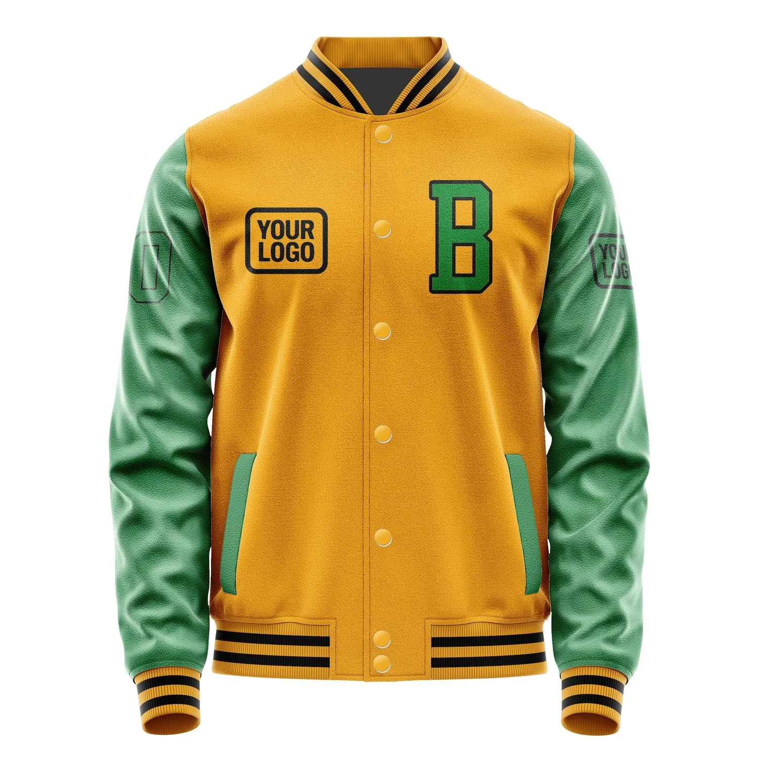 Custom Yellow Emerald Green Jacket sold by Tailorly product image thumbnail 2