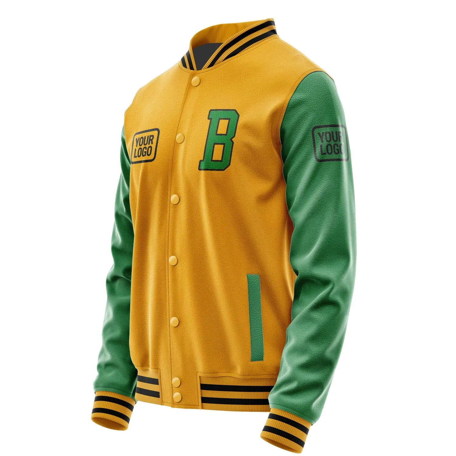 Custom Yellow Emerald Green Jacket sold by Tailorly product image thumbnail 3