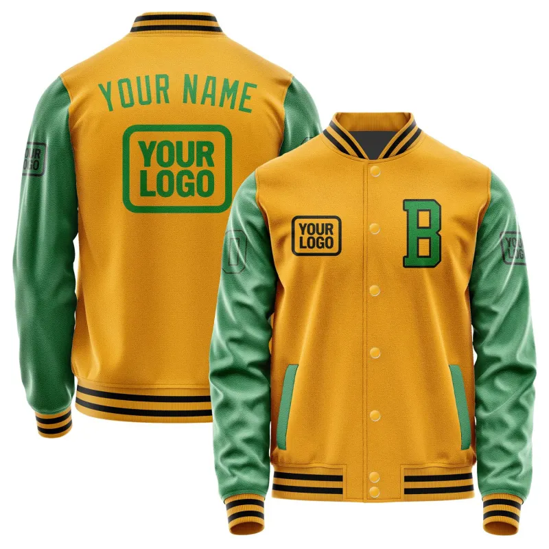Custom Yellow Emerald Green Jacket sold by Tailorly