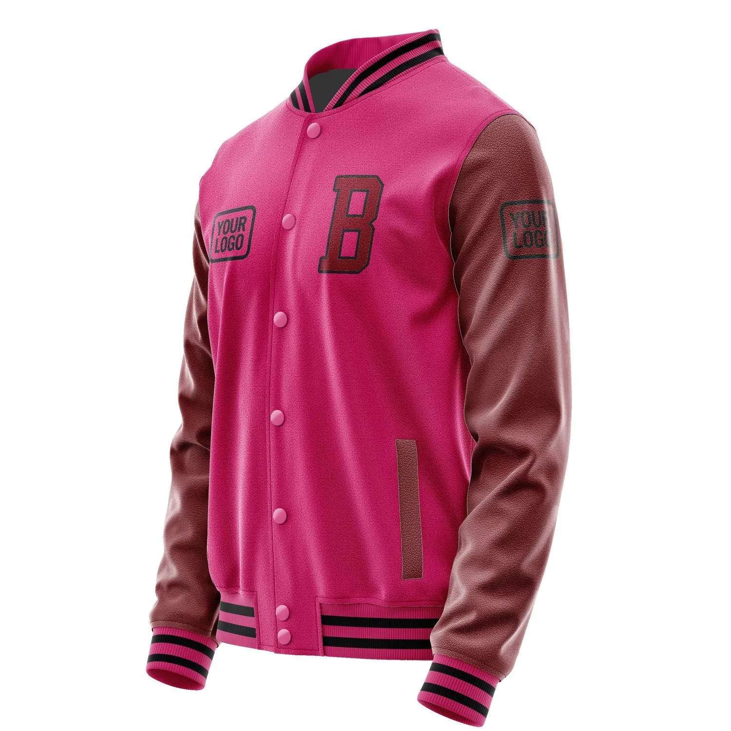 Custom Pink Crimson Red Jacket sold by Tailorly product image thumbnail 3