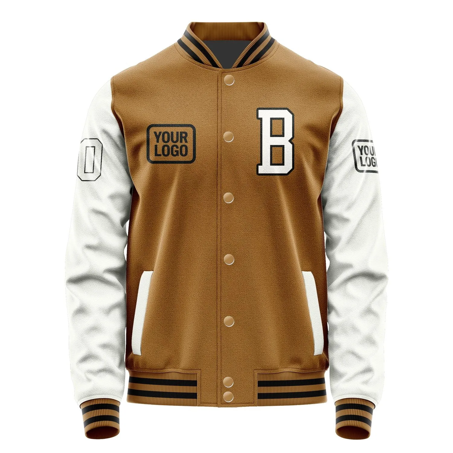 Custom Khaki White Jacket sold by Tailorly product image thumbnail 2