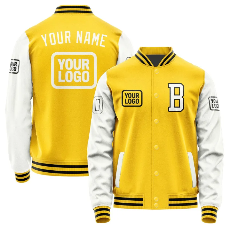 Custom Gold White Jacket sold by Tailorly