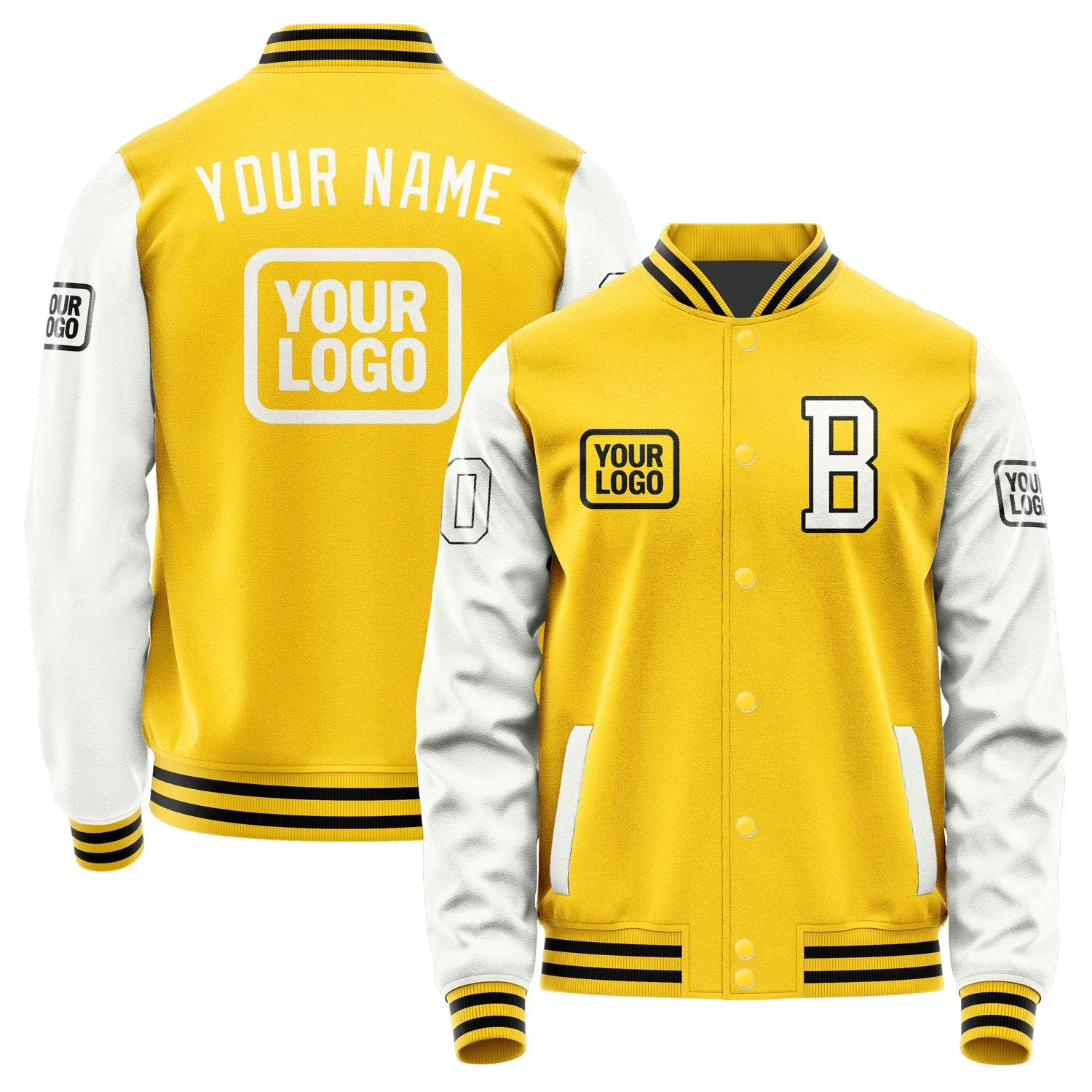 Custom Gold White Jacket sold by Tailorly