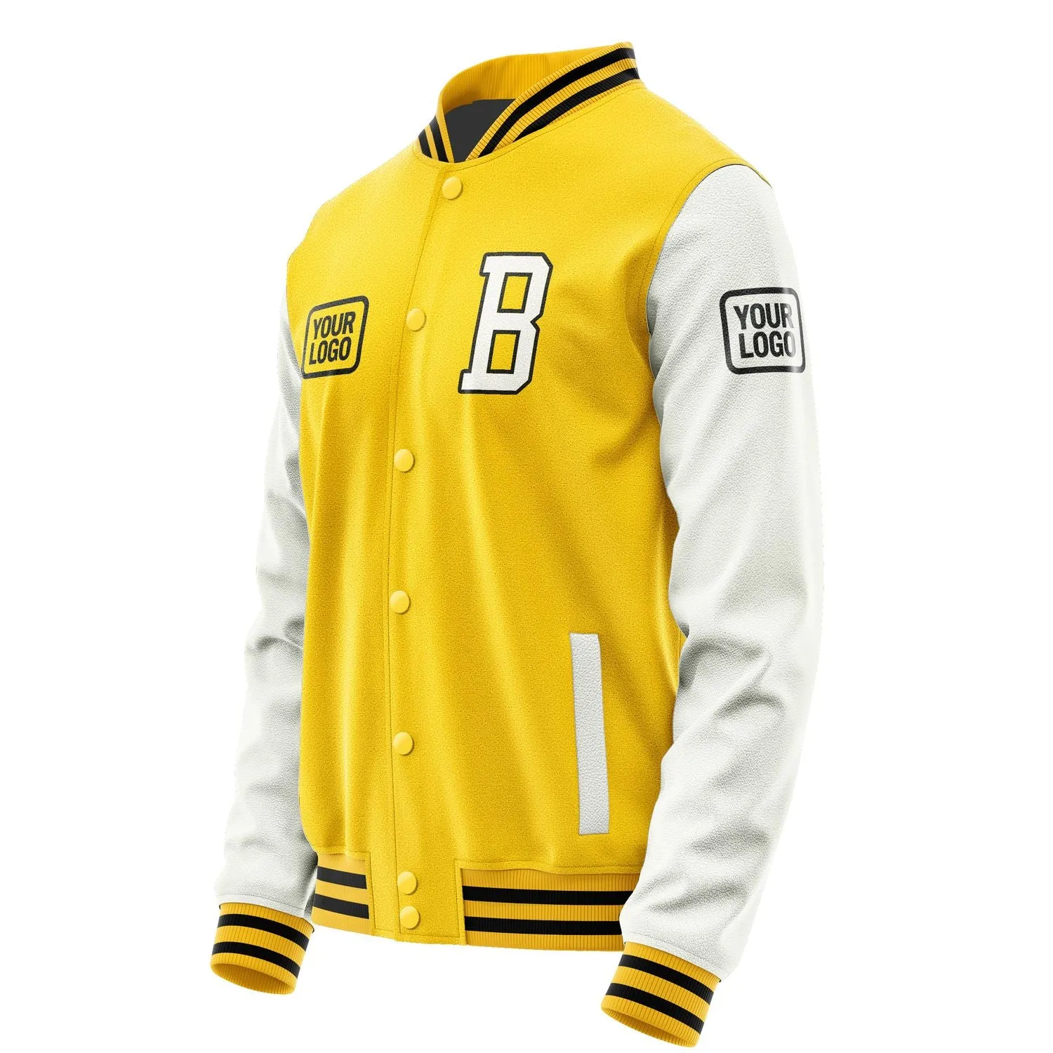 Custom Gold White Jacket sold by Tailorly product image thumbnail 3