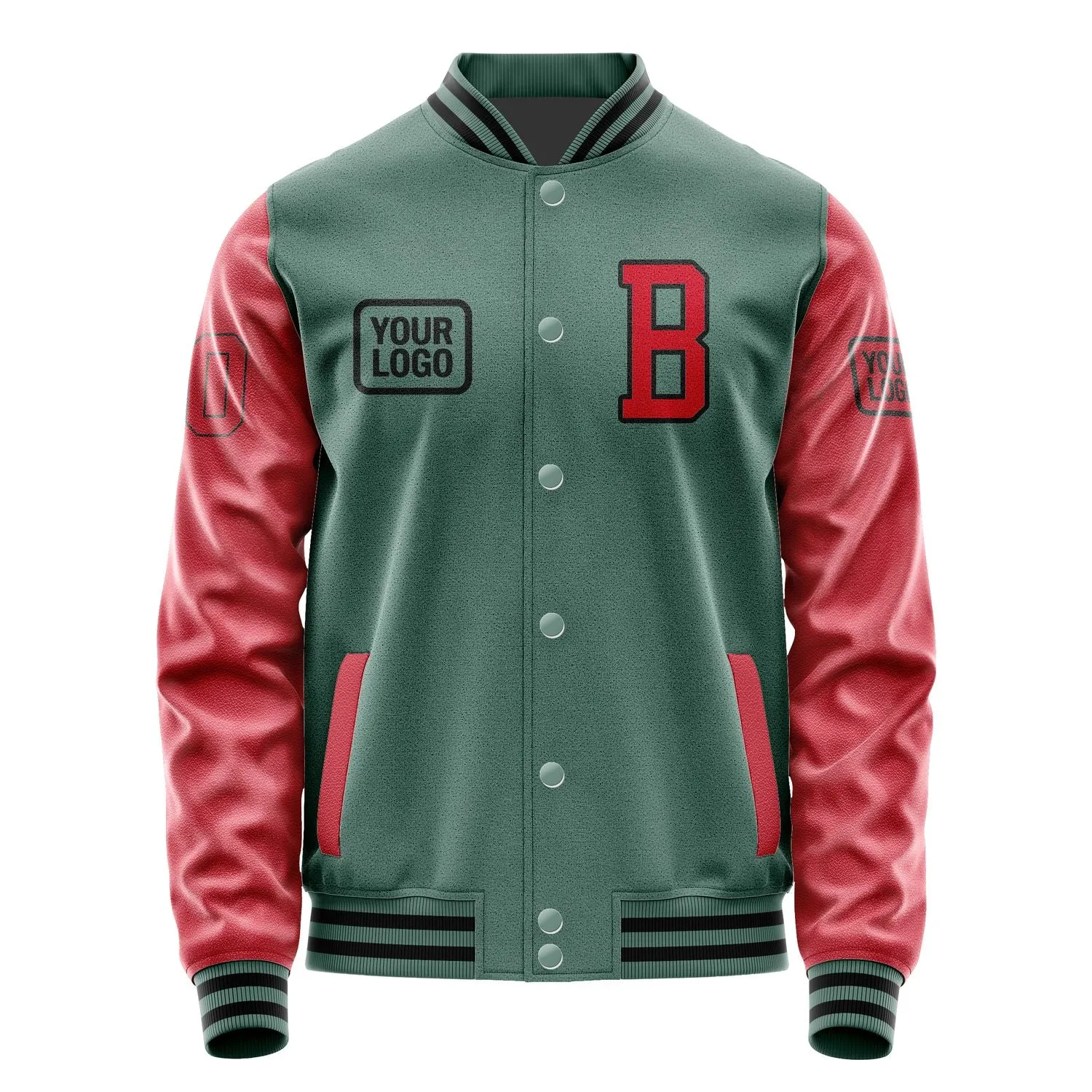 Custom Blue Green Red Jacket sold by Tailorly product image thumbnail 2